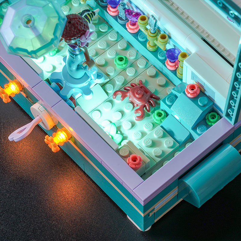 Kit d'éclairage BrickBling pour le coffre au trésor d'Ariel LEGO 43229