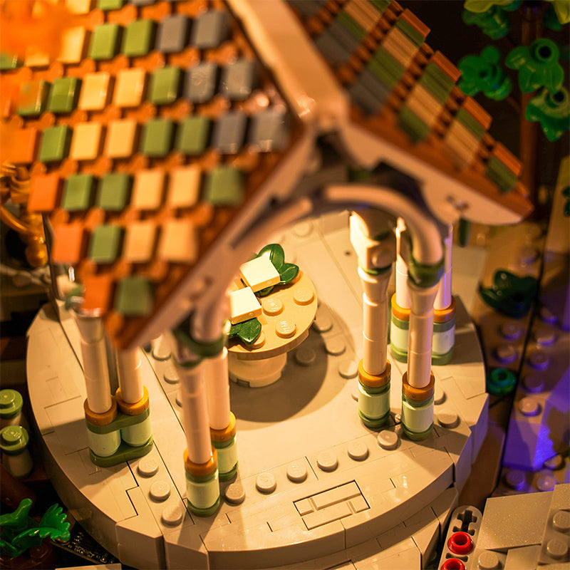 Kit d'éclairage BrickBling pour LEGO Le Seigneur des Anneaux : Rivendell 10316 Couleur chaude