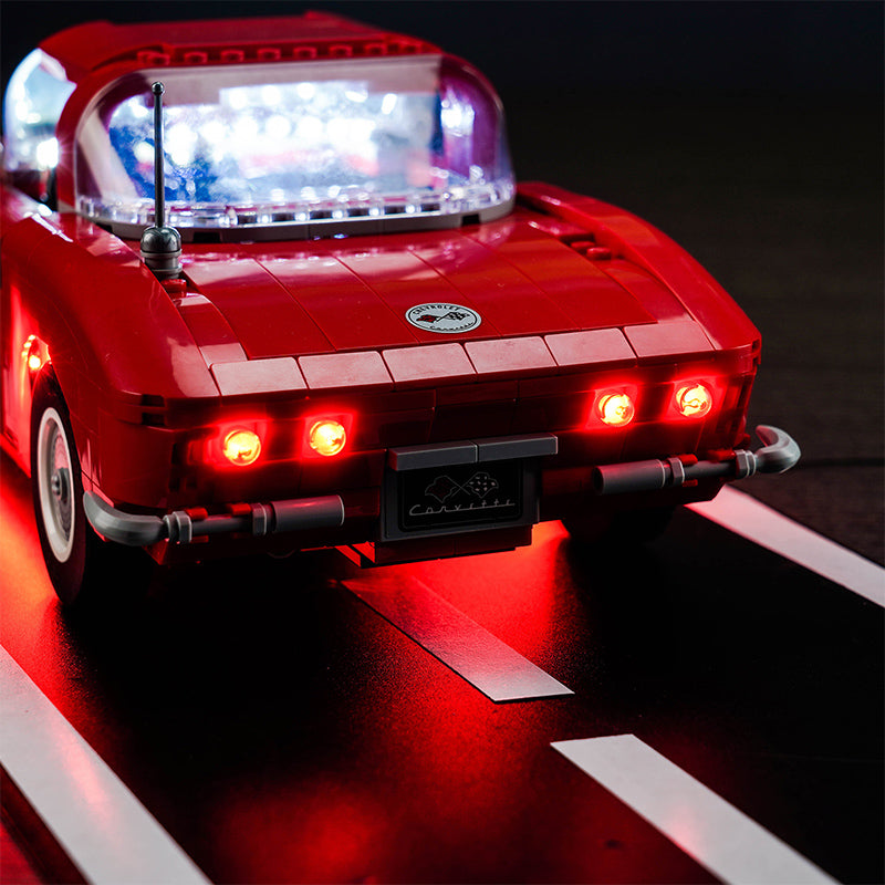 BrickBling Lichtset für LEGO Chevrolet Corvette 10321 Ferngesteuerte Version