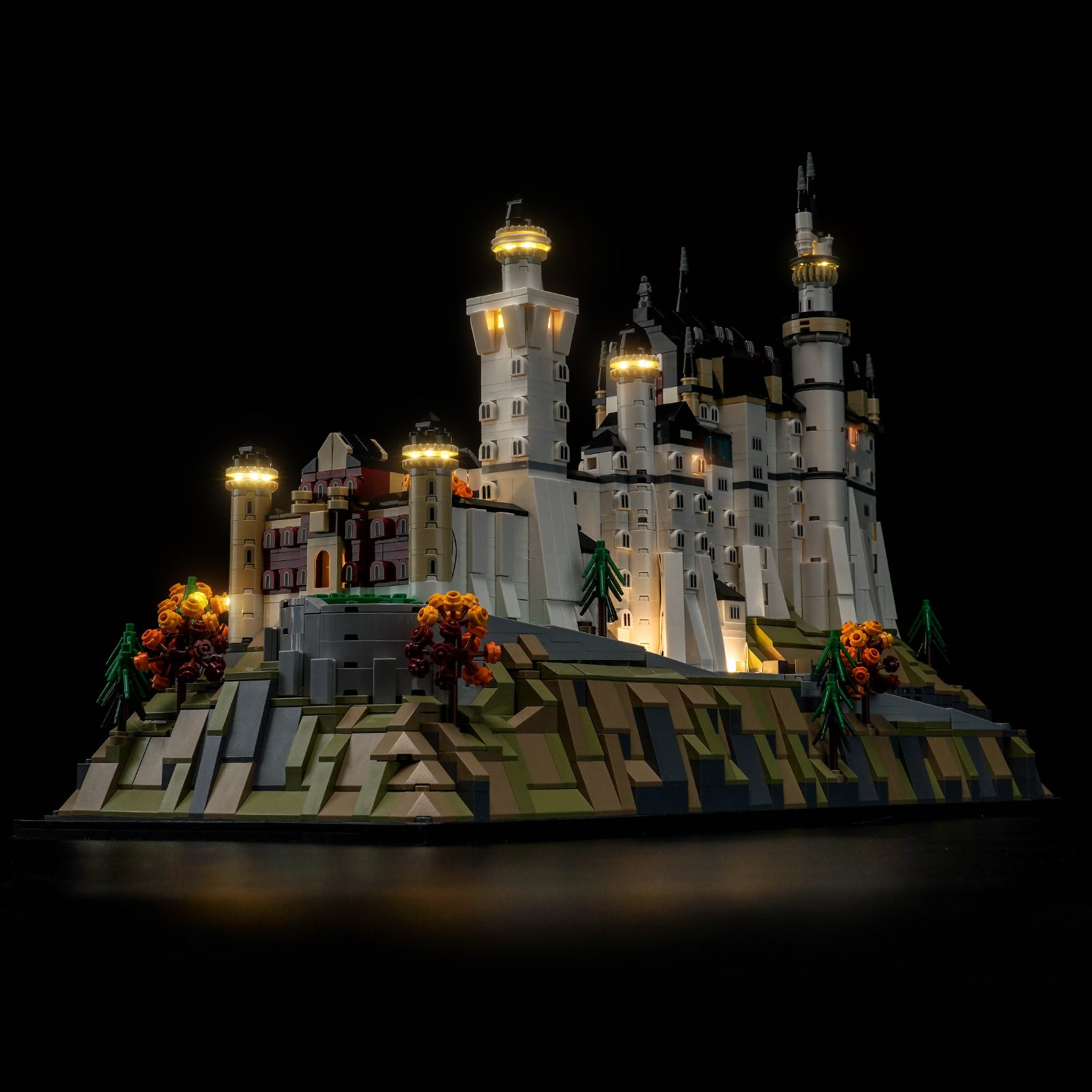 BrickBling Lichtset für LEGO Architecture Schloss Neuschwanstein 21063 Neue Version