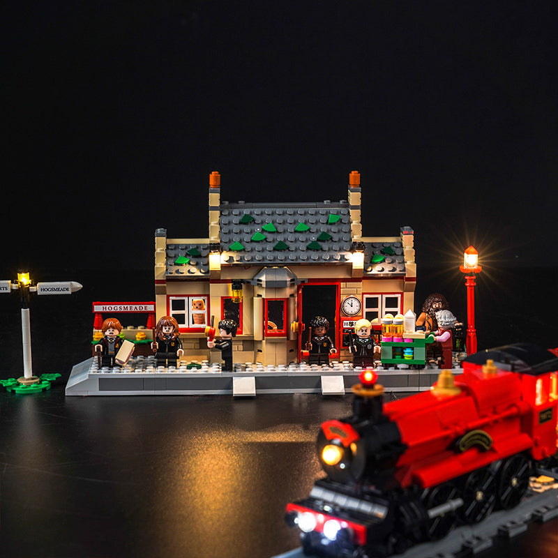 BrickBling Lichtset für LEGO Hogwarts Express™ Zugset mit Hogsmeade Station™ 76423