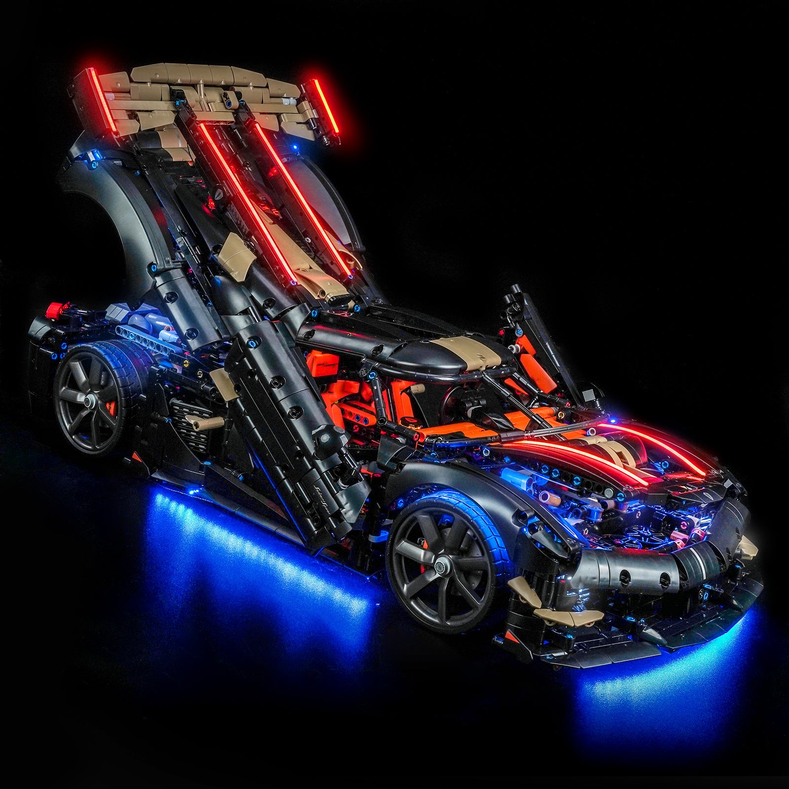 BrickBling Light Kit for LEGO Technic Koenigsegg Sadair's Spear Megacar 42232