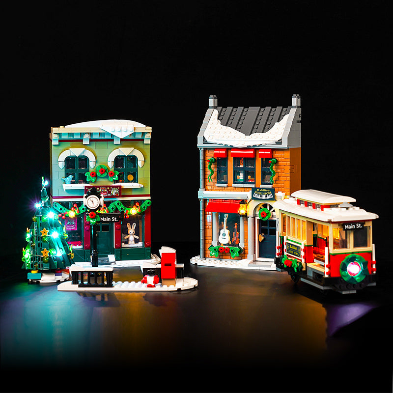 Kit d'éclairage BrickBling pour LEGO Holiday Main Street 10308