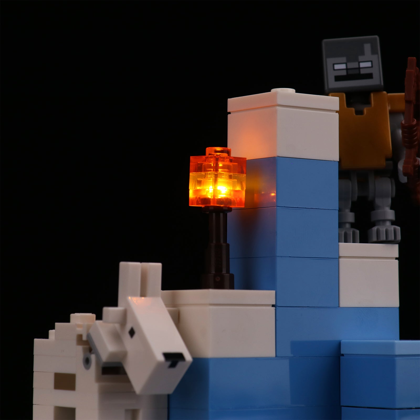 Kit d'éclairage BrickBling pour LEGO Les pics gelés 21243