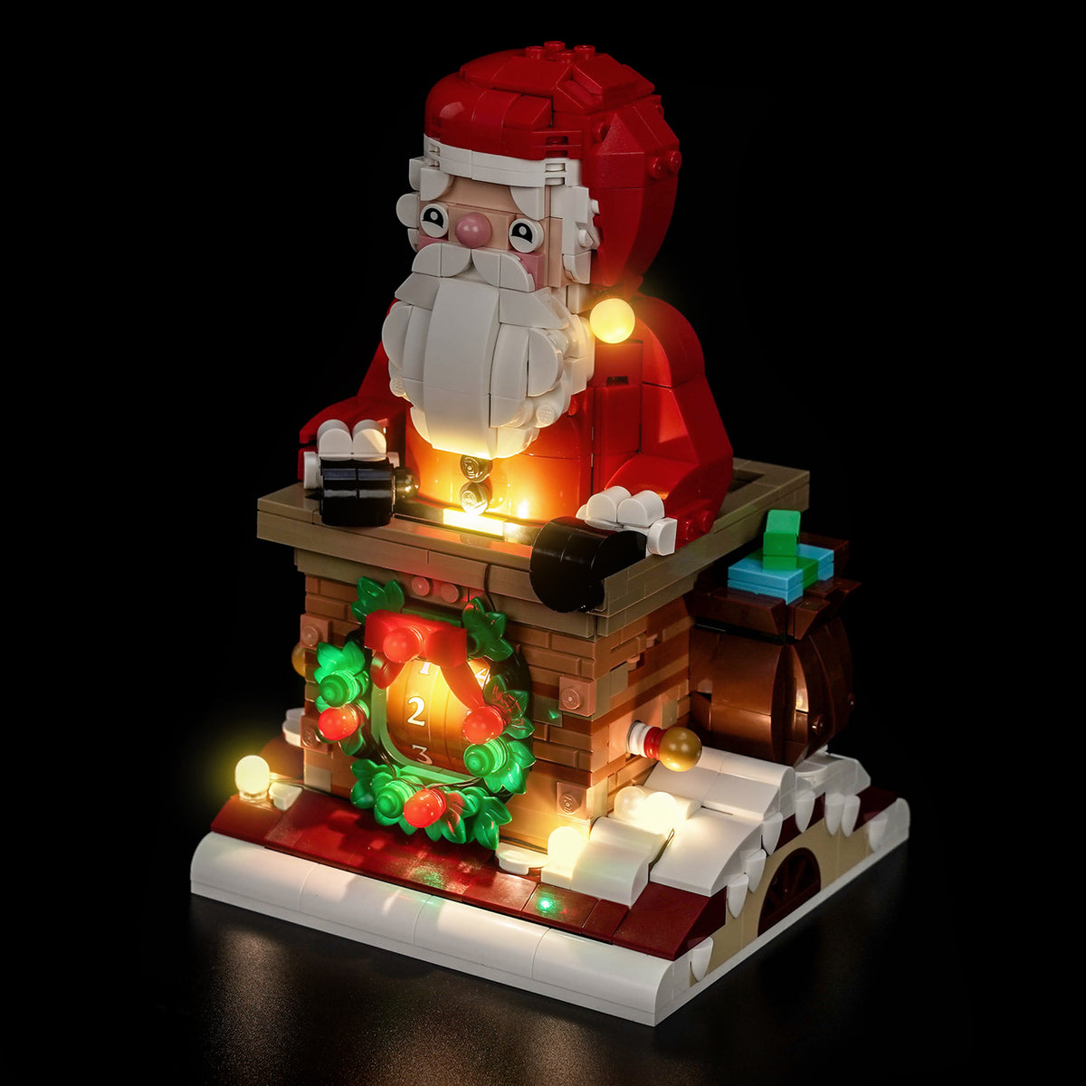BrickBling Light Kit for LEGO Santa's Holiday Countdown 40874