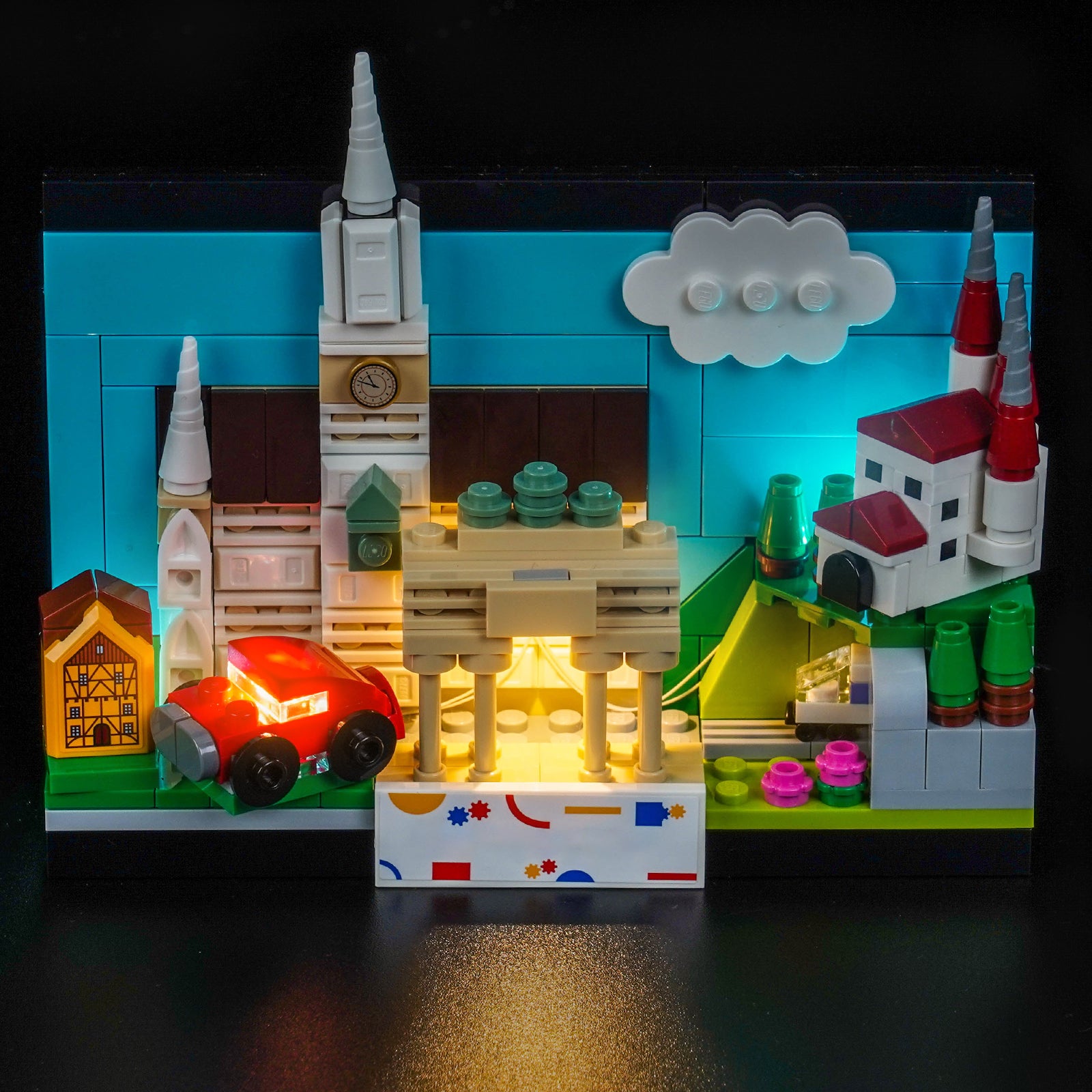 LEGO ドイツ ポストカード 40954 用 LEDライトキット