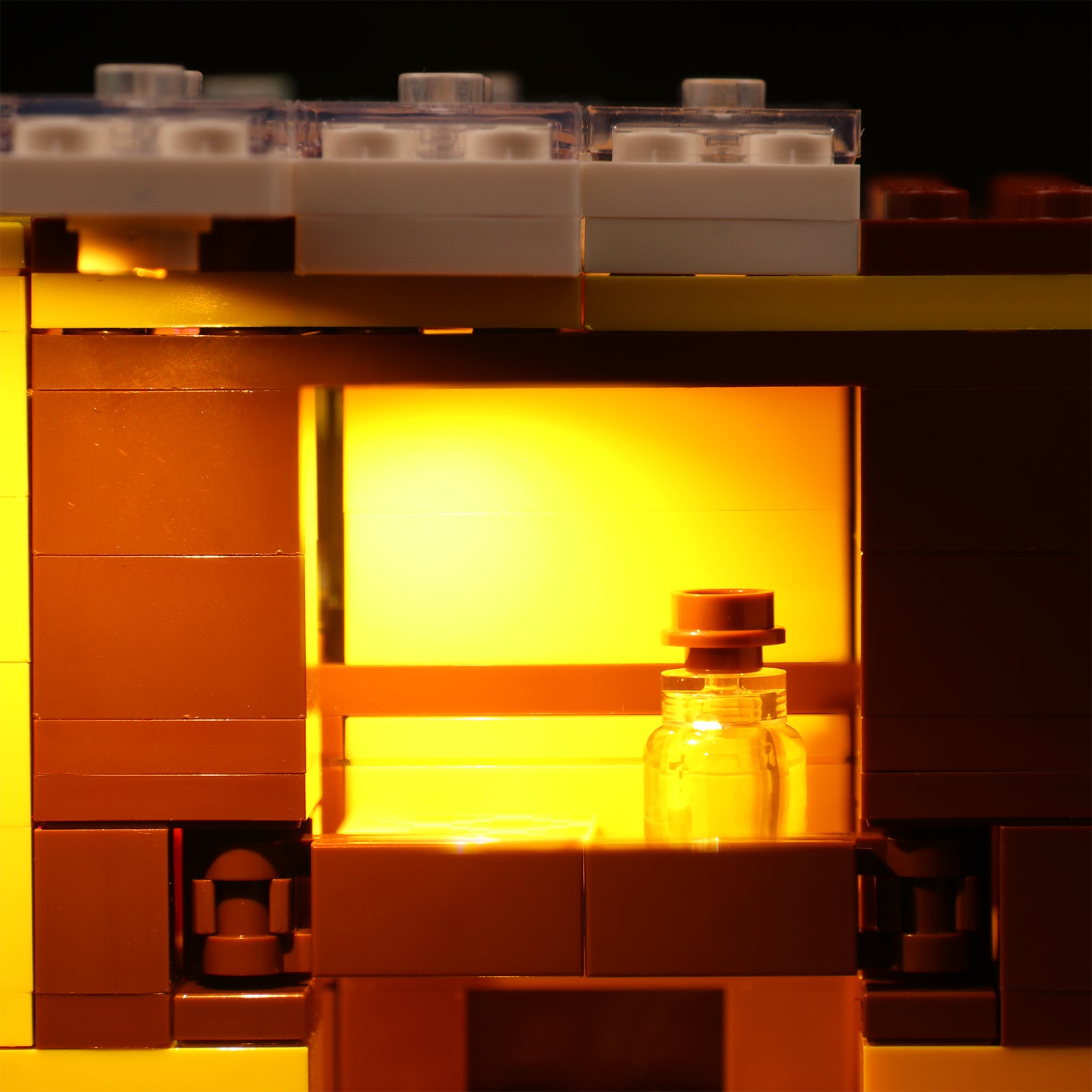Kit d'éclairage BrickBling pour LEGO Minecraft Le cottage aux abeilles 21241