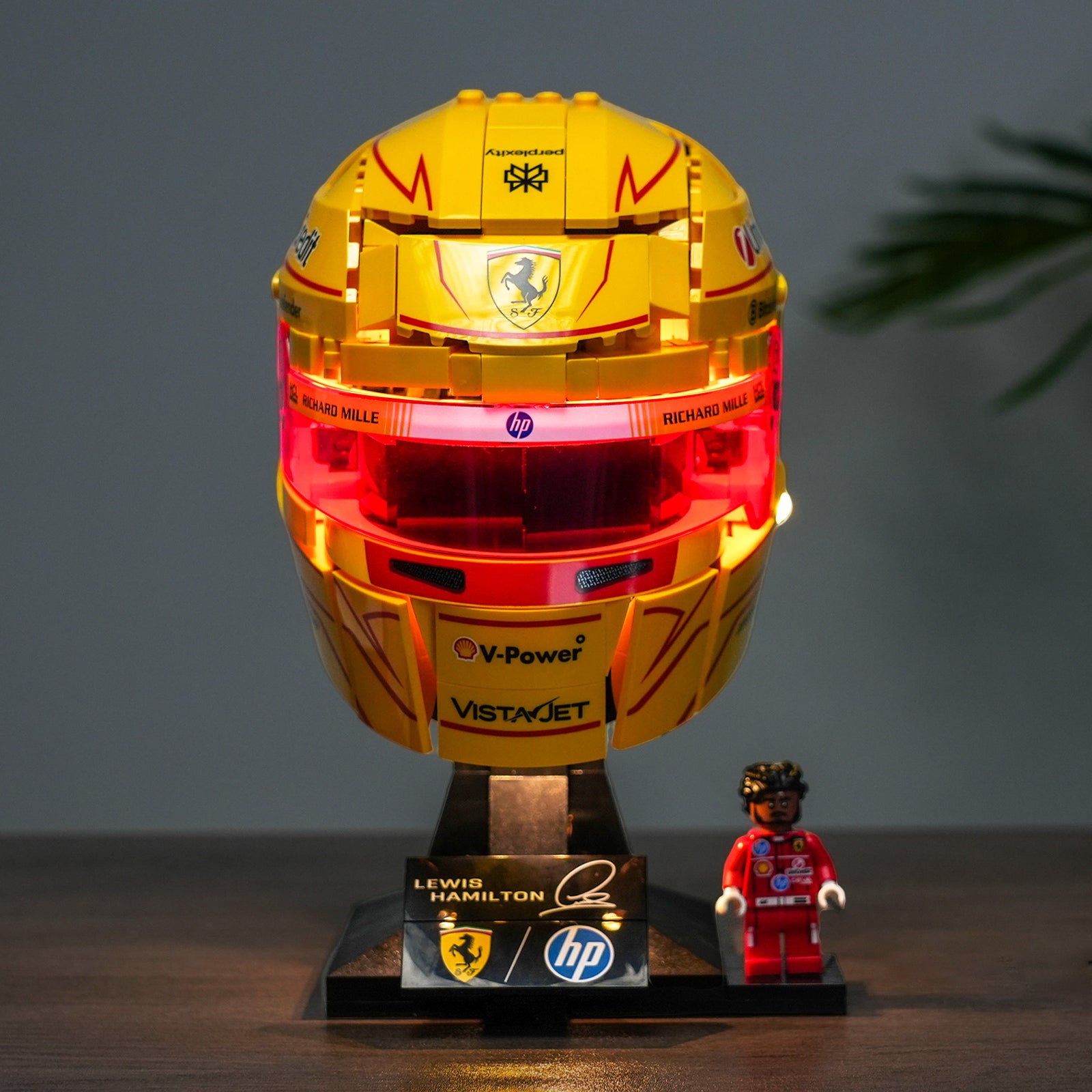 BrickBling Light Kit for LEGO Editions Scuderia Ferrari HP Lewis Hamilton Helmet 43022