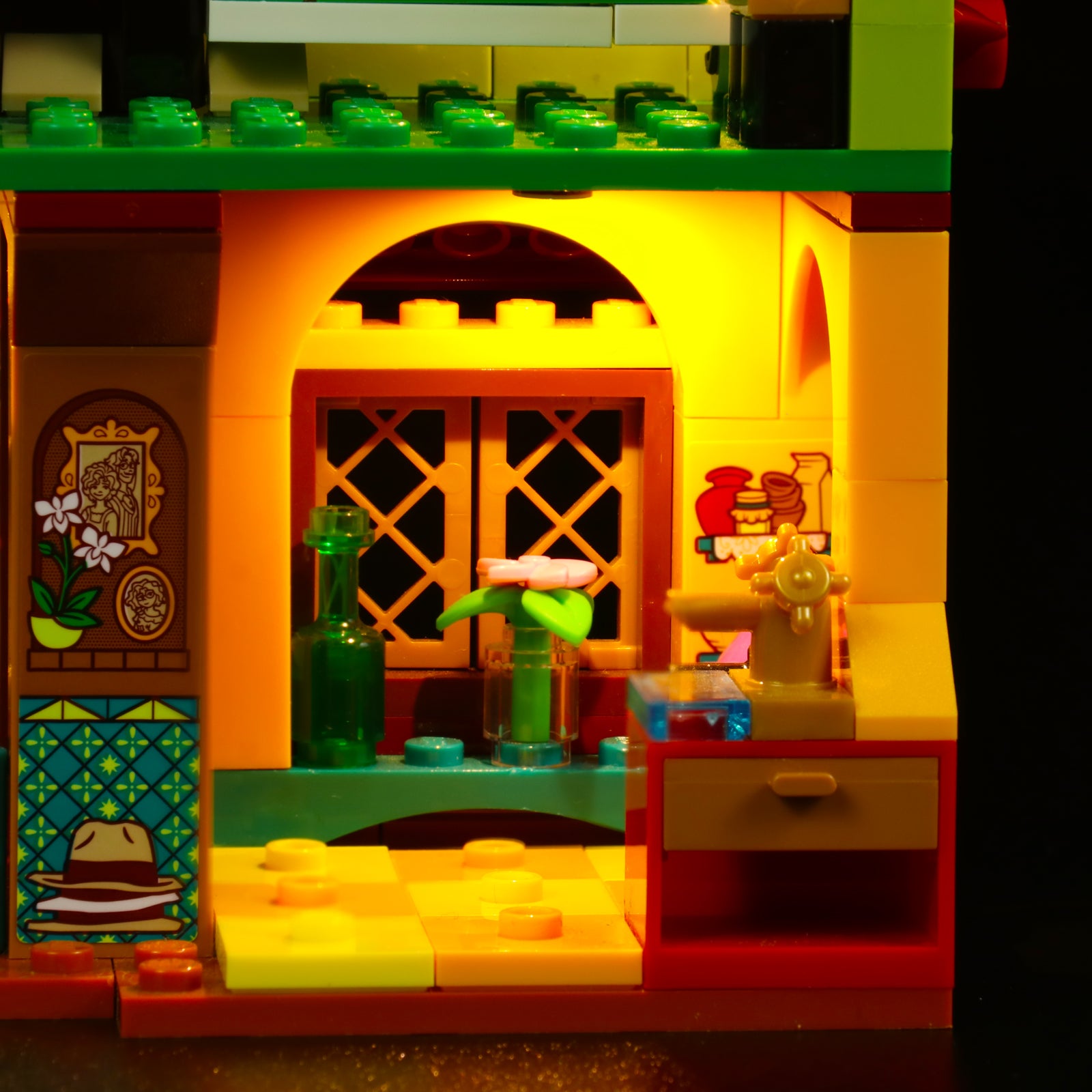 Details Display of BrickBling Light Kit for LEGO Disney The Madrigal House 43202 Upgraded Version