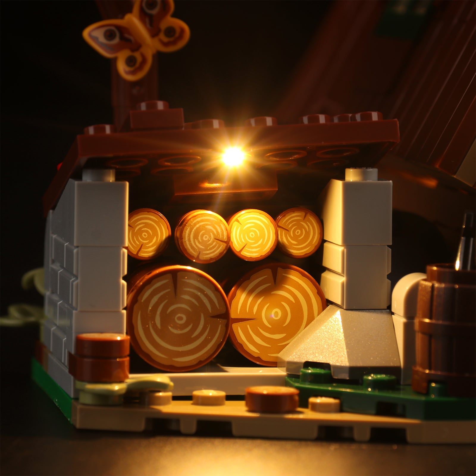 BrickBling Lichtset für LEGO A-Frame Cabin 21338