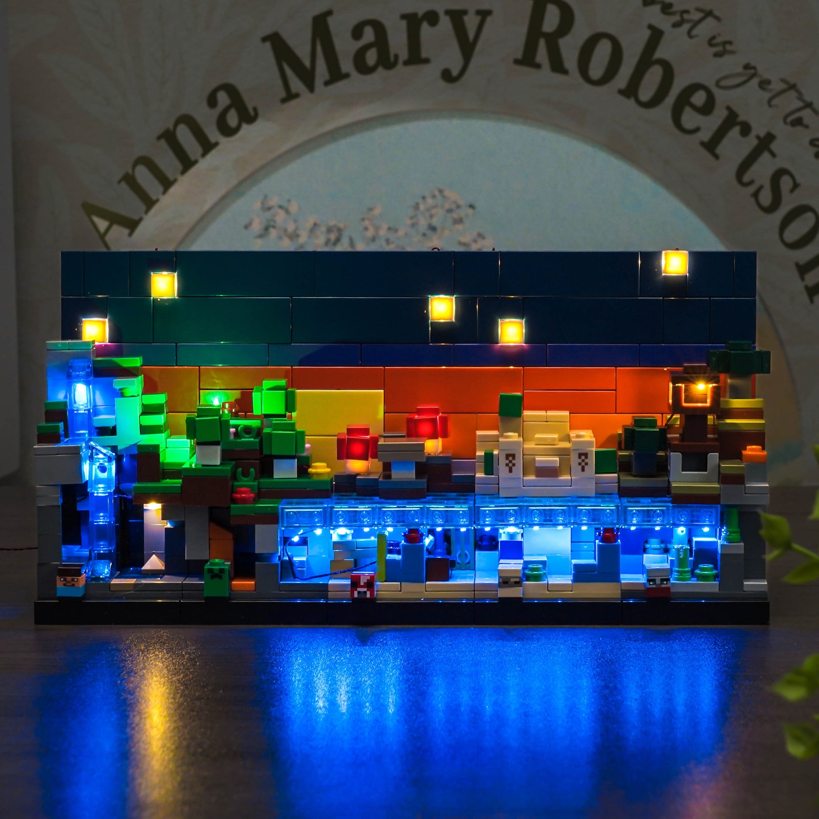 Kit d'éclairage BrickBling pour LEGO Minecraft Mini Biomes 21589