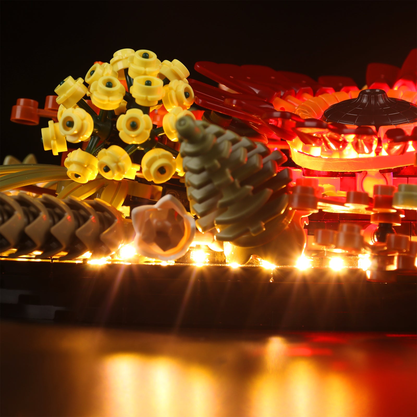 BrickBling Light Kit pour pièce maîtresse de fleurs séchées LEGO Icons 10314