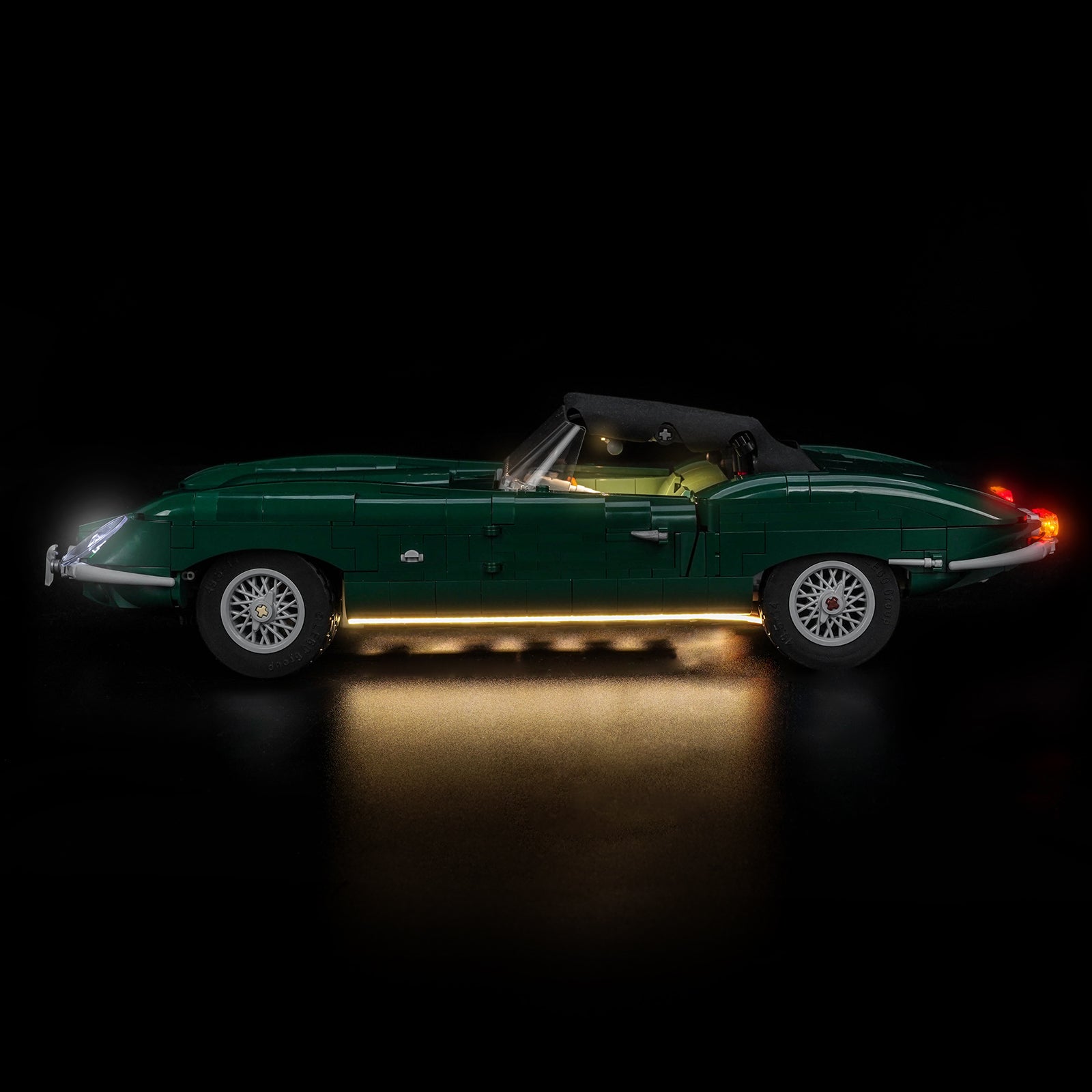 Kit d'éclairage BrickBling pour LEGO Icons Jaguar Type E 11381