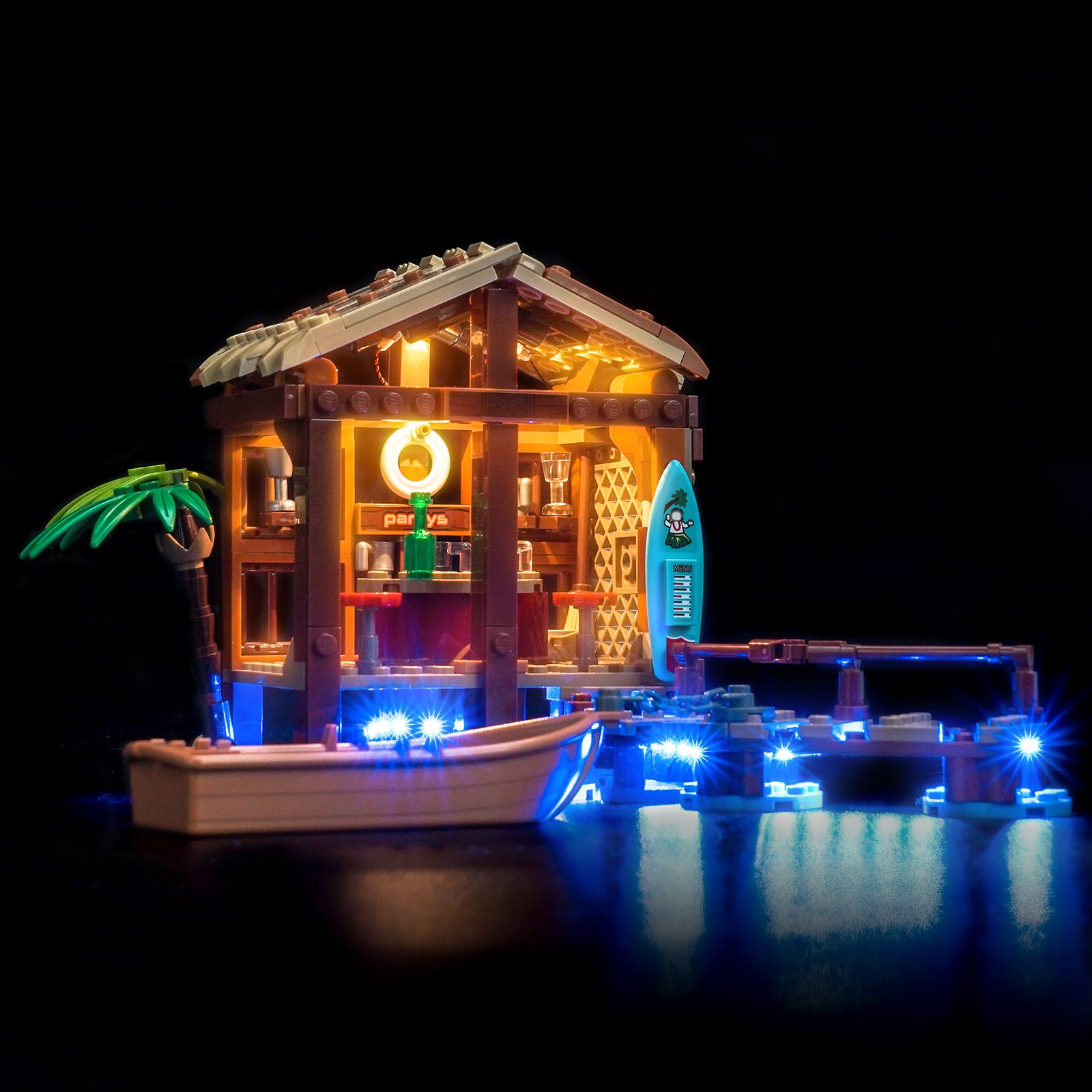 BrickBling Beleuchtungsset für LEGO One Piece Windmühlendorfhütte 75636