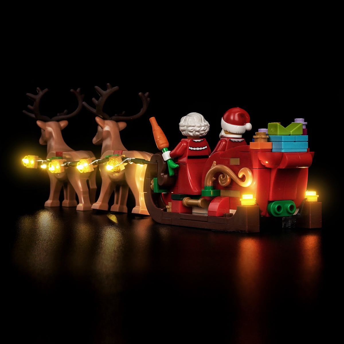 Kit d'éclairage BrickBling pour l'aventure du traîneau du Père Noël LEGO 40866