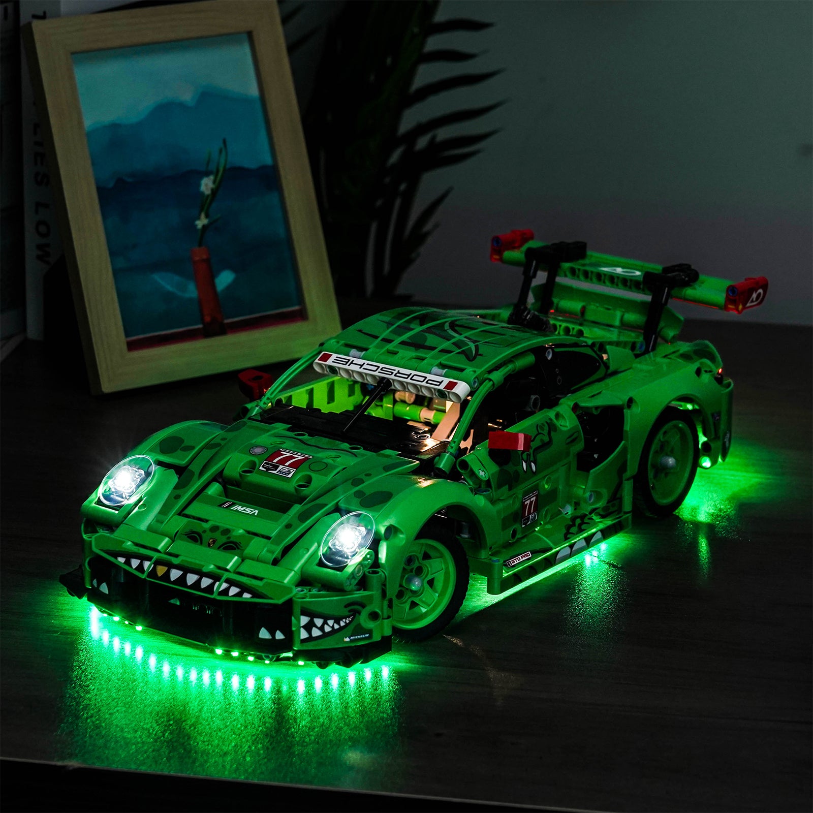 BrickBling Light Kit for LEGO Technic Porsche 911 GT3 R REXY AO Racing Car 42224