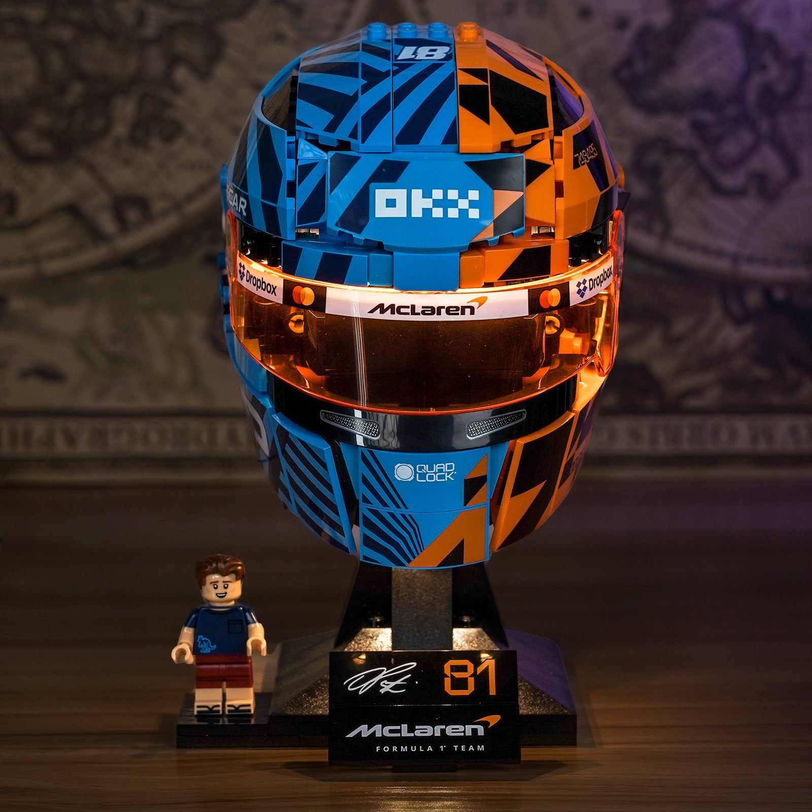 BrickBling Light Kit for LEGO Editions McLaren Mastercard F1® Team Oscar Piastri Helmet 43017