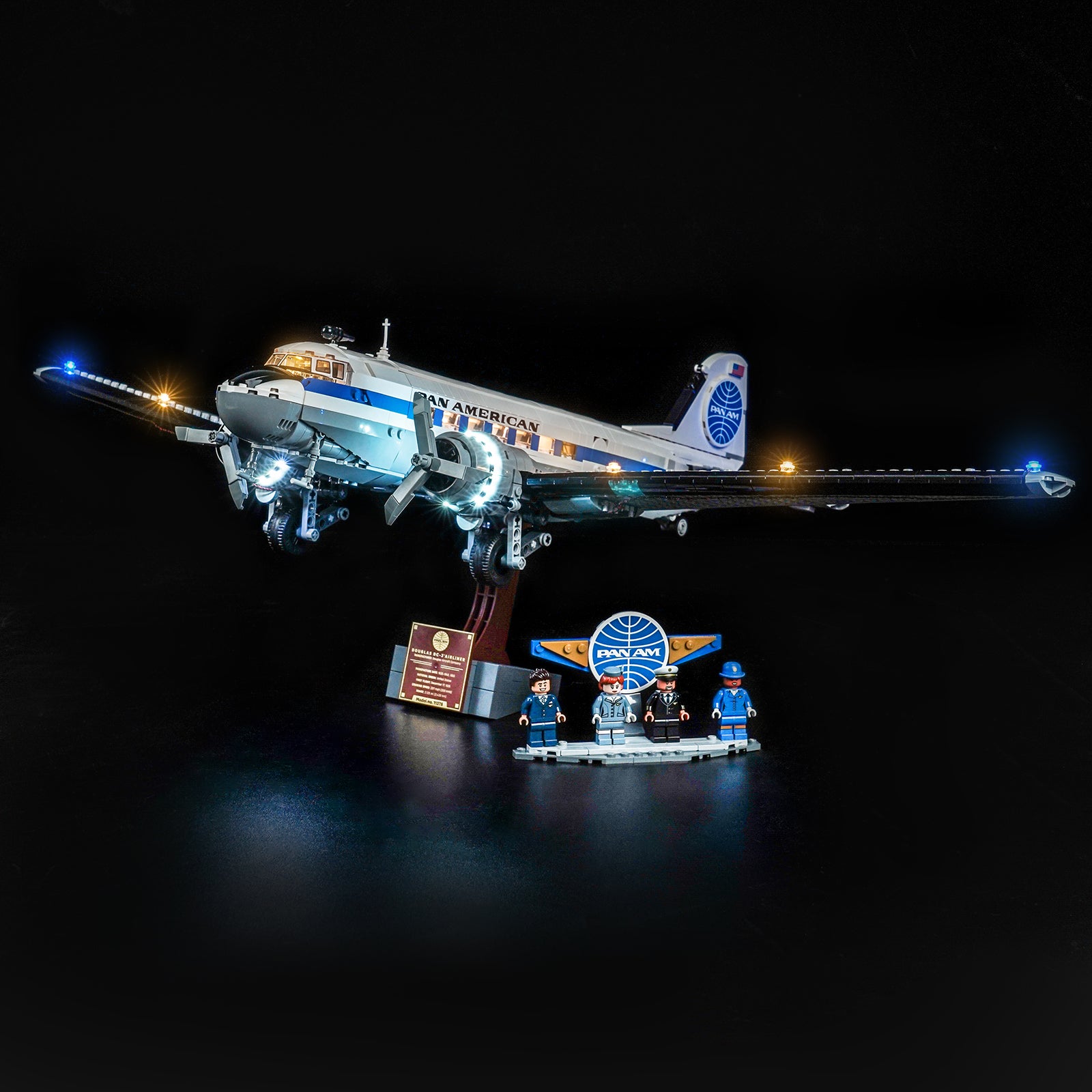 BrickBling Light Kit for LEGO Icons Douglas™ DC-3™ PAN AM® Airliner 11378