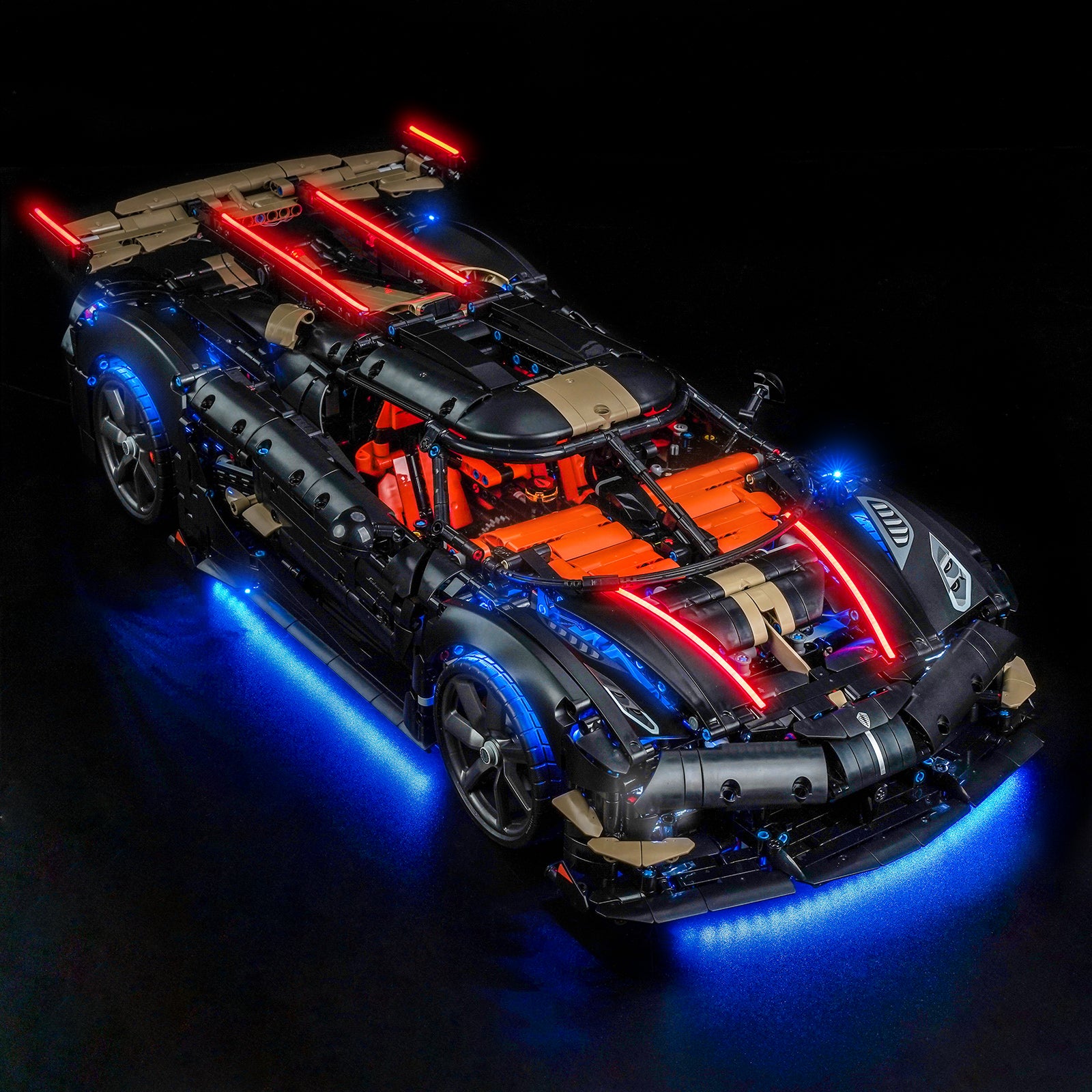 BrickBling Light Kit for LEGO Technic Koenigsegg Sadair's Spear Megacar 42232