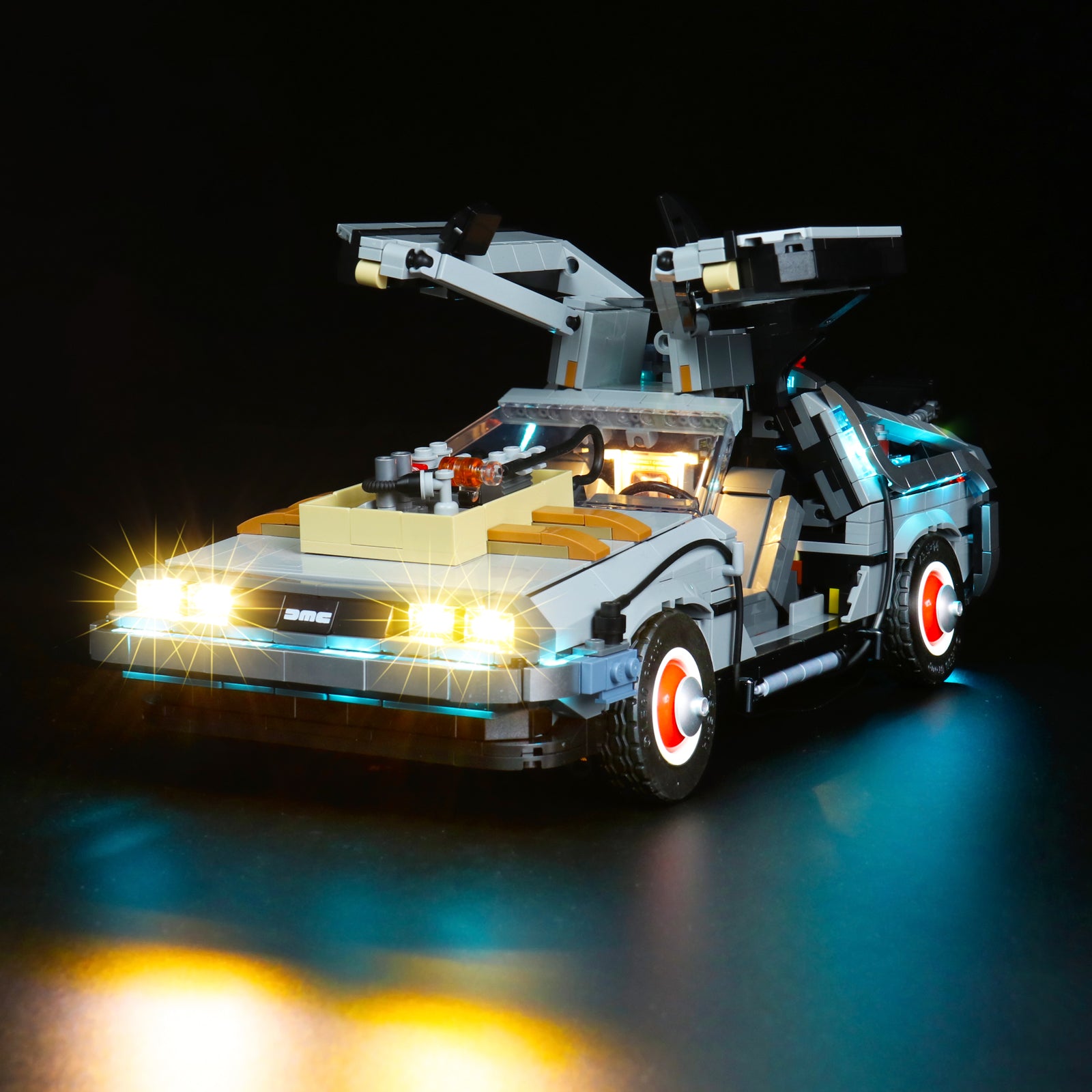 BrickBling Light Kit for LEGO Icons Back to the Future Time Machine 10300 Upgraded Version