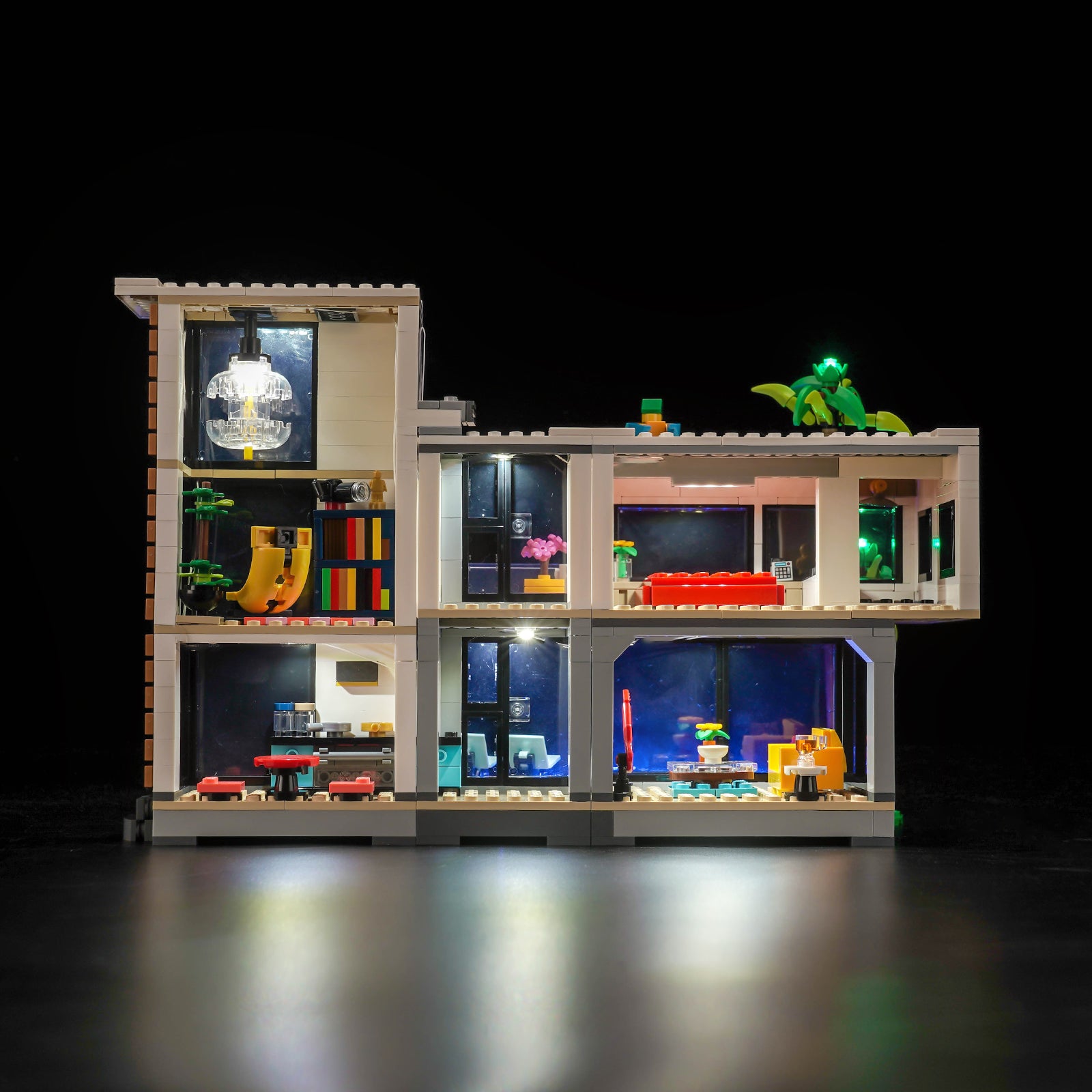 Kit d'éclairage BrickBling pour maison moderne 3 en 1 LEGO Creator 31153