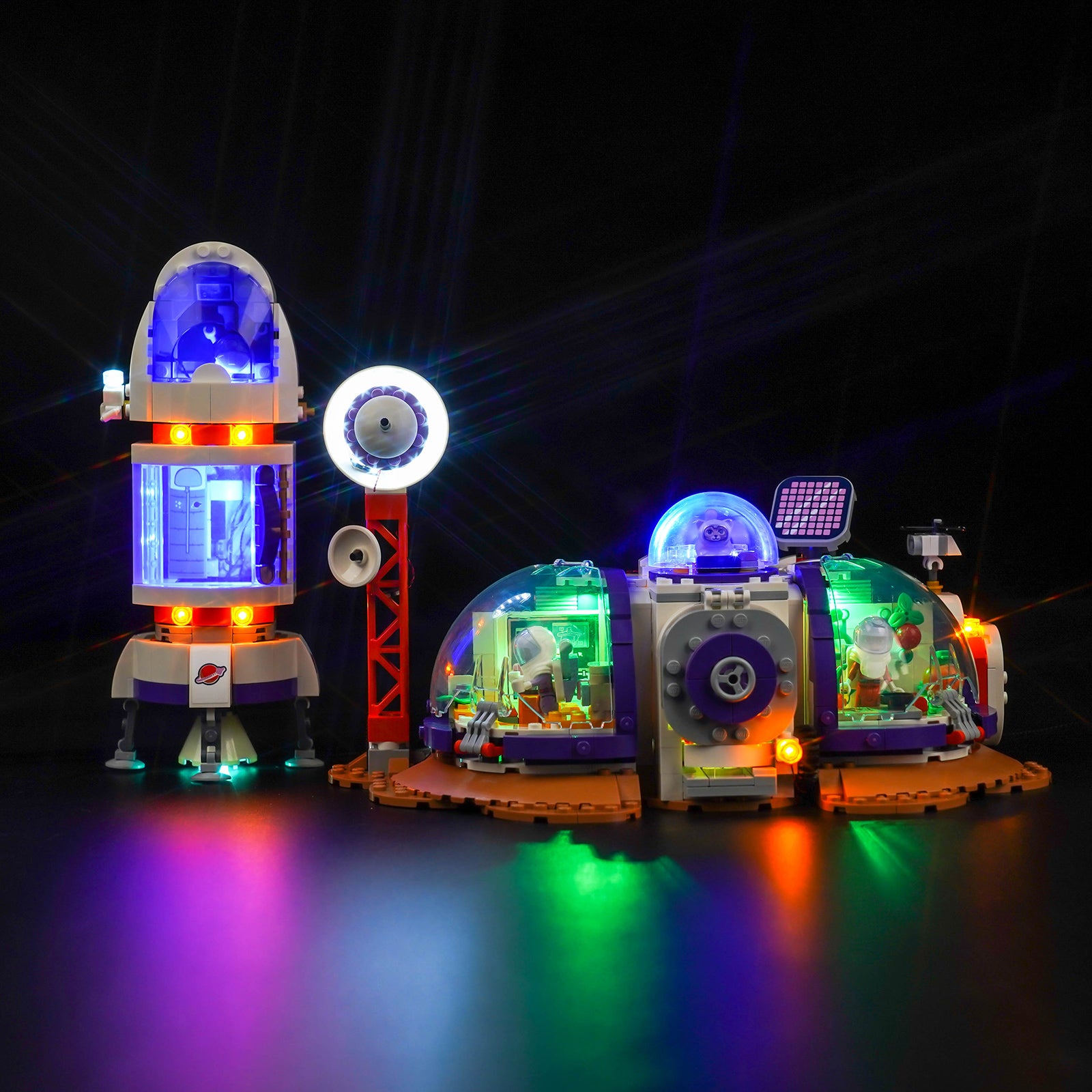 BrickBling Lichtset für LEGO Friends Mars-Weltraumbasis und Rakete 42605