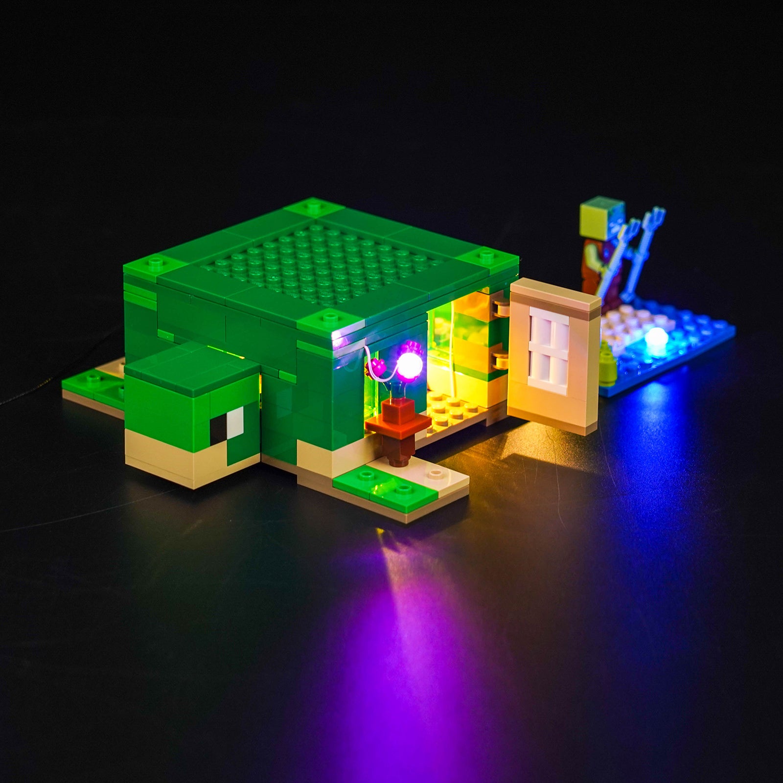 BrickBling Light Kit for LEGO Minecraft The Turtle Beach House 21254