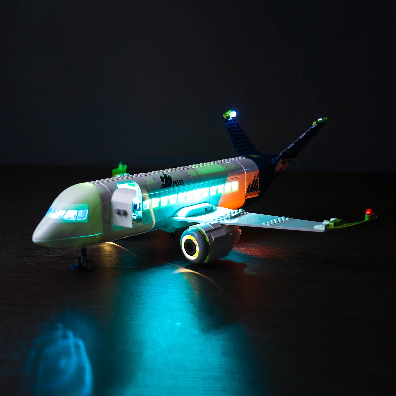 BrickBling Lichtset für LEGO Passagierflugzeug 60367