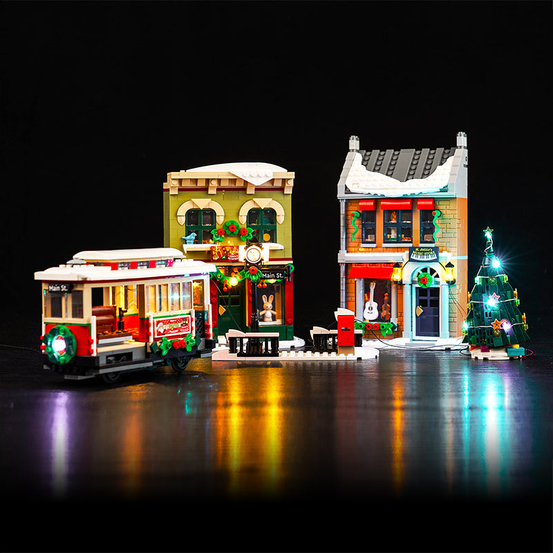 BrickBling Light Kit for LEGO Holiday Main Street 10308 Remote Control