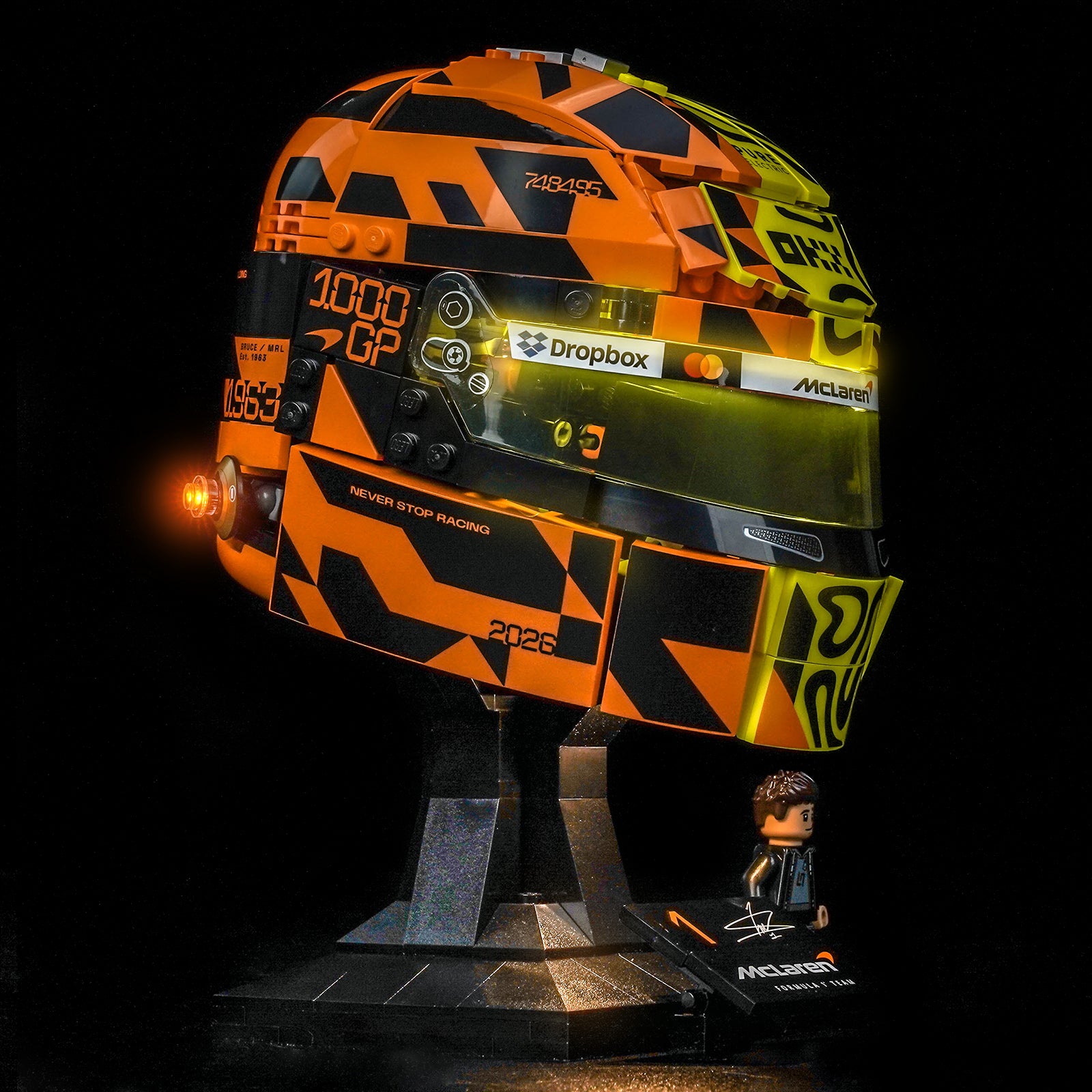 BrickBling Light Kit for LEGO Editions McLaren Mastercard F1® Team Lando Norris Helmet 43023