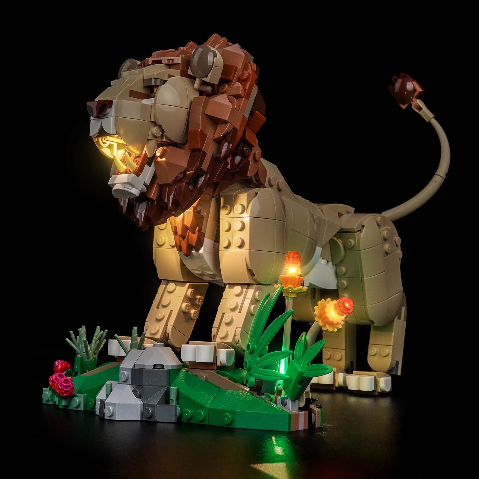 BrickBling Light Kit for LEGO Creator 3-in-1 Wild Animals: Majestic Lion 31386