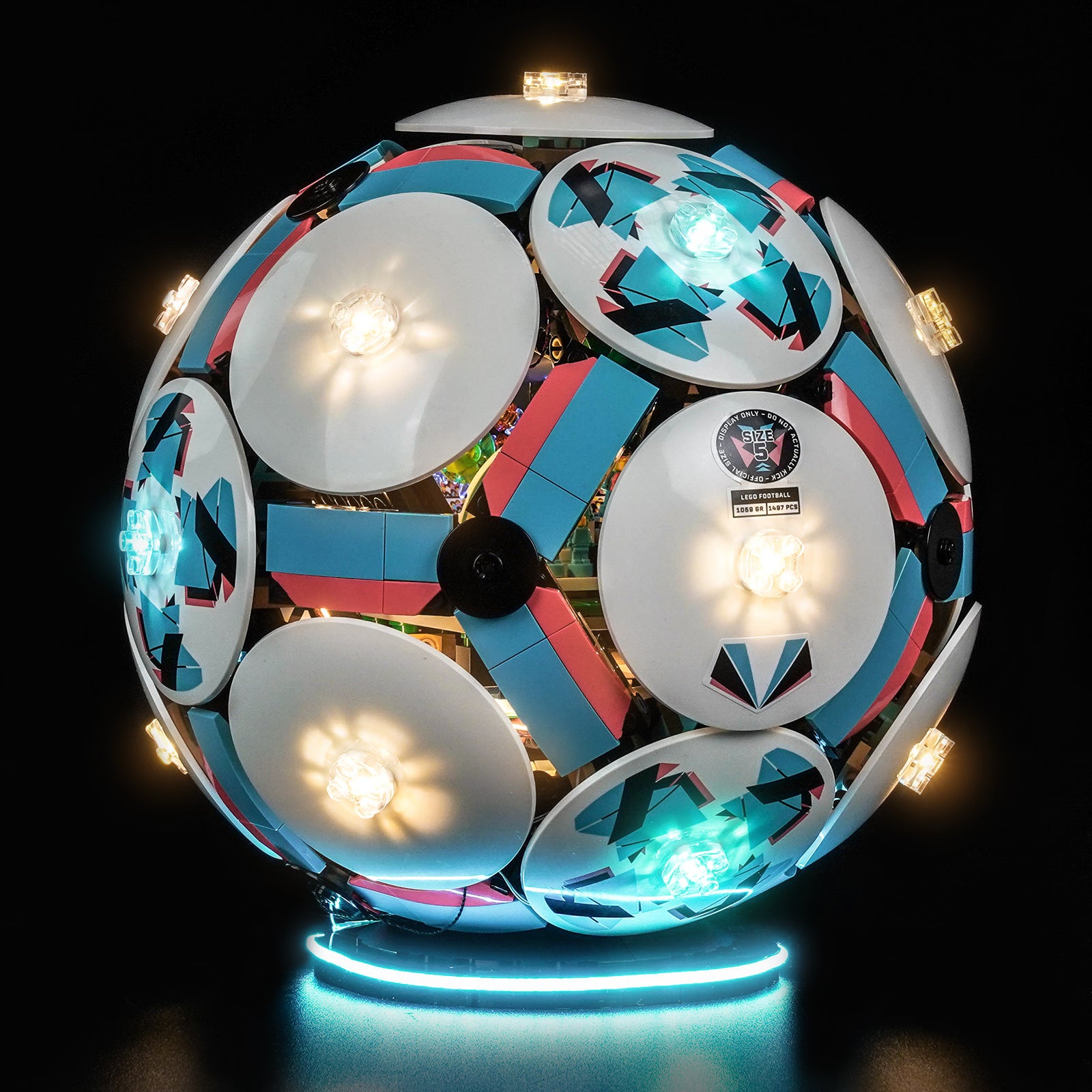 LED Light Kit for LEGO Editions Soccer Ball 43019 | BrickBling