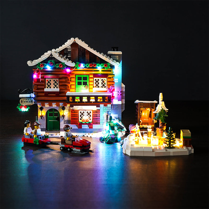 Kit d'éclairage BrickBling pour LEGO Alpine Lodge Winter Village 10325