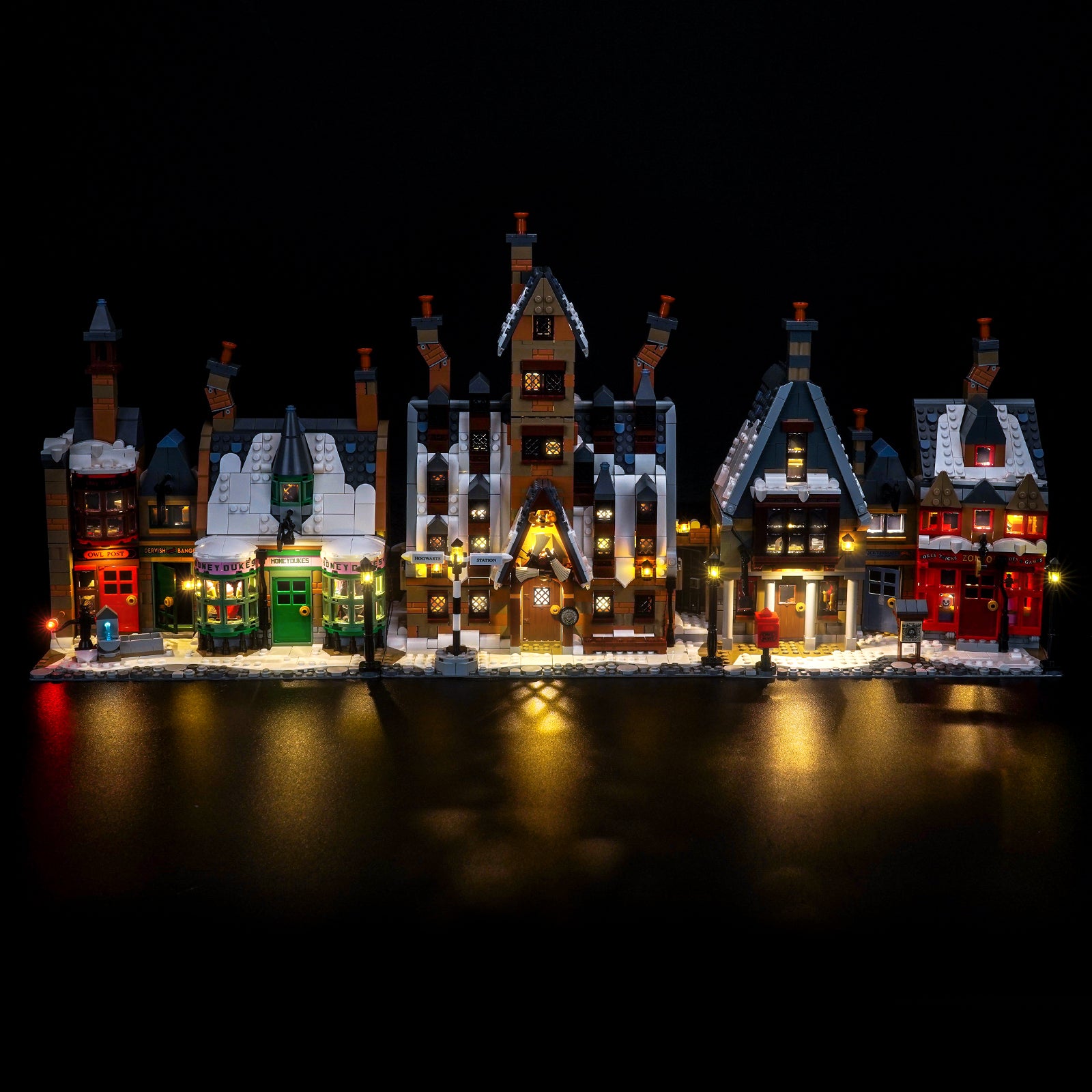 Kit d'éclairage BrickBling pour LEGO Harry Potter Village de Pré-au-Lard – Édition Collector 76457