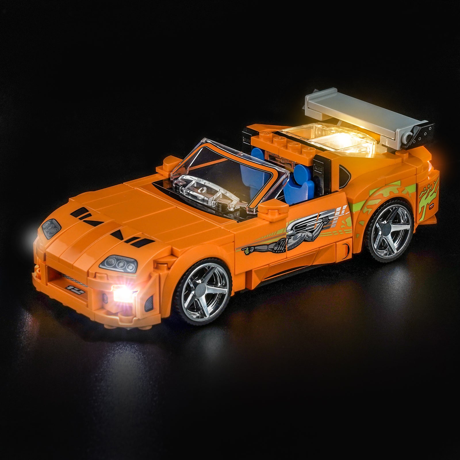 BrickBling Light Kit for LEGO Speed Champions The Fast and The Furious Toyota Supra MK4 77260