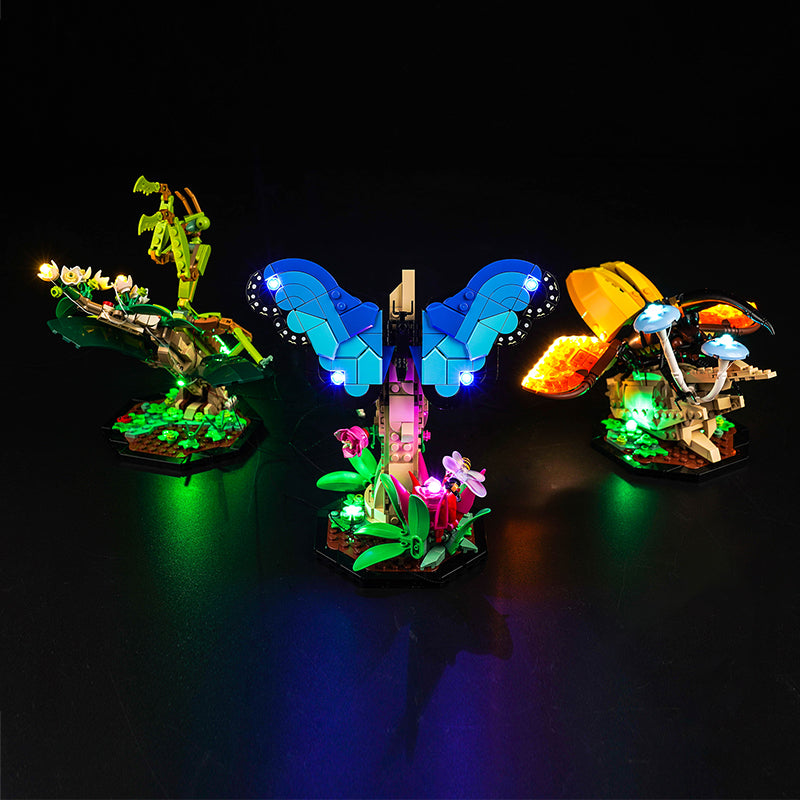 Kit d'éclairage BrickBling pour LEGO La collection d'insectes 21342