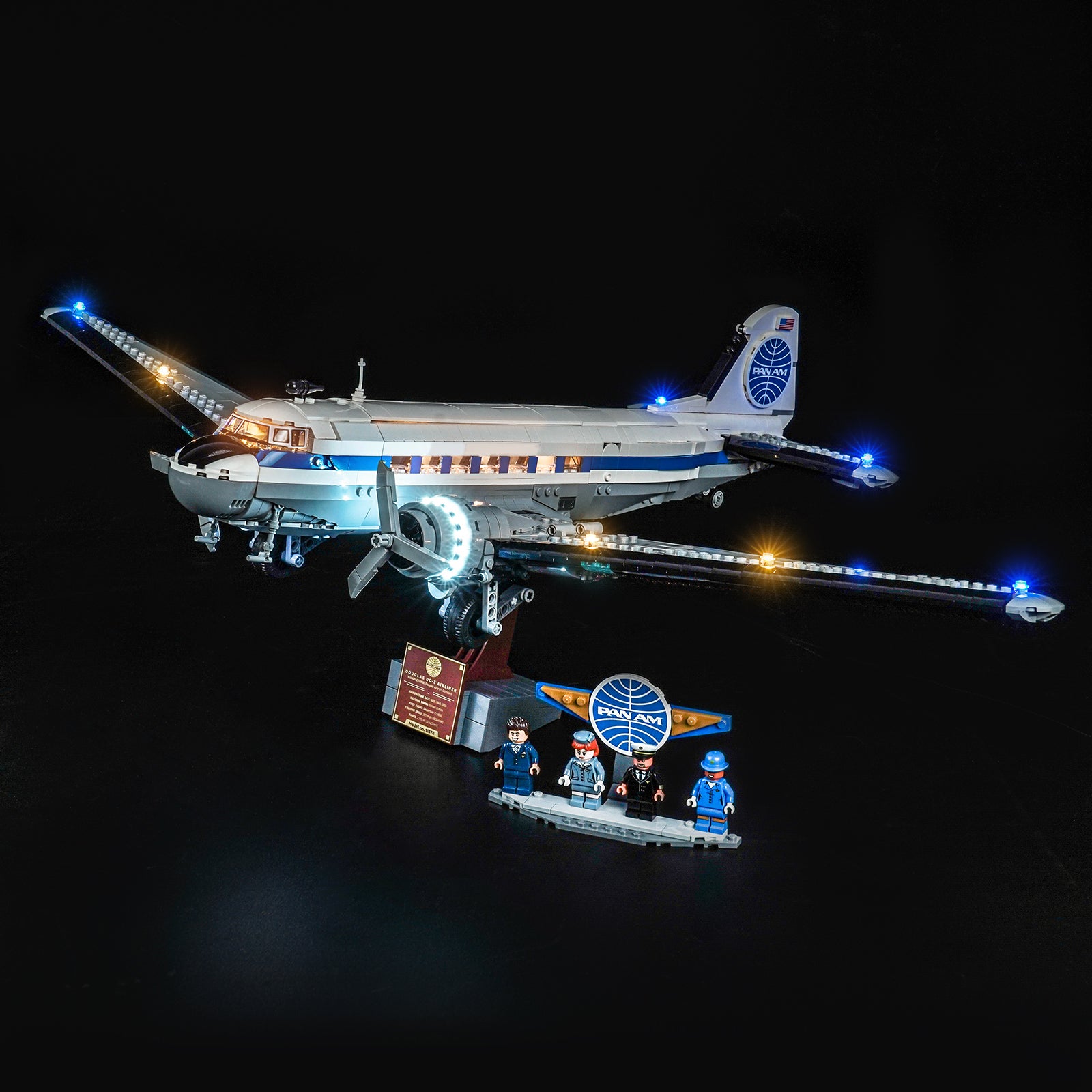 BrickBling Light Kit for LEGO Icons Douglas™ DC-3™ PAN AM® Airliner 11378