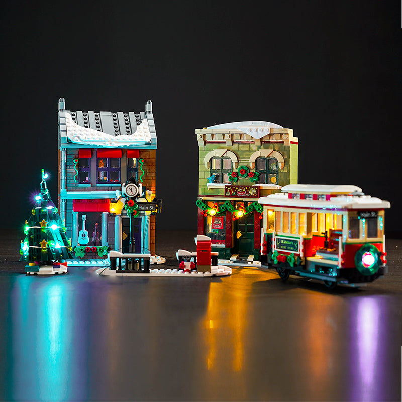 BrickBling Light Kit for LEGO Holiday Main Street 10308