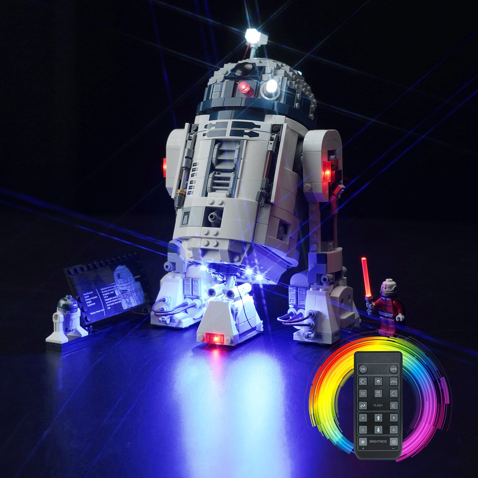 Kit d'éclairage BrickBling pour LEGO Star Wars R2-D2 75379