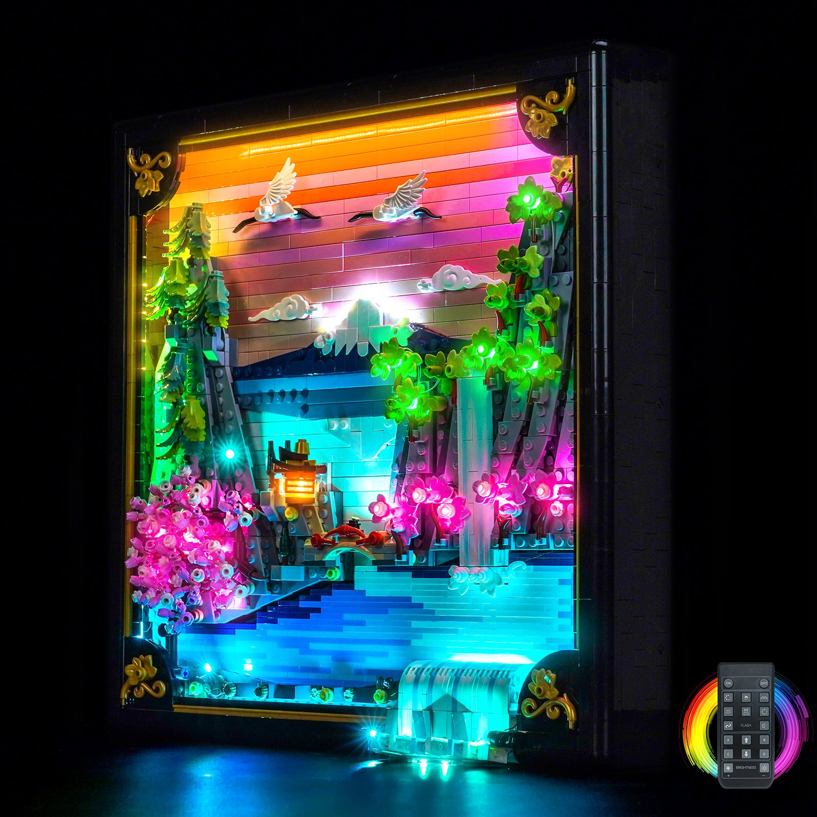 LED Light Kit for LEGO Art Japanese Cherry Blossom Landscape 31218