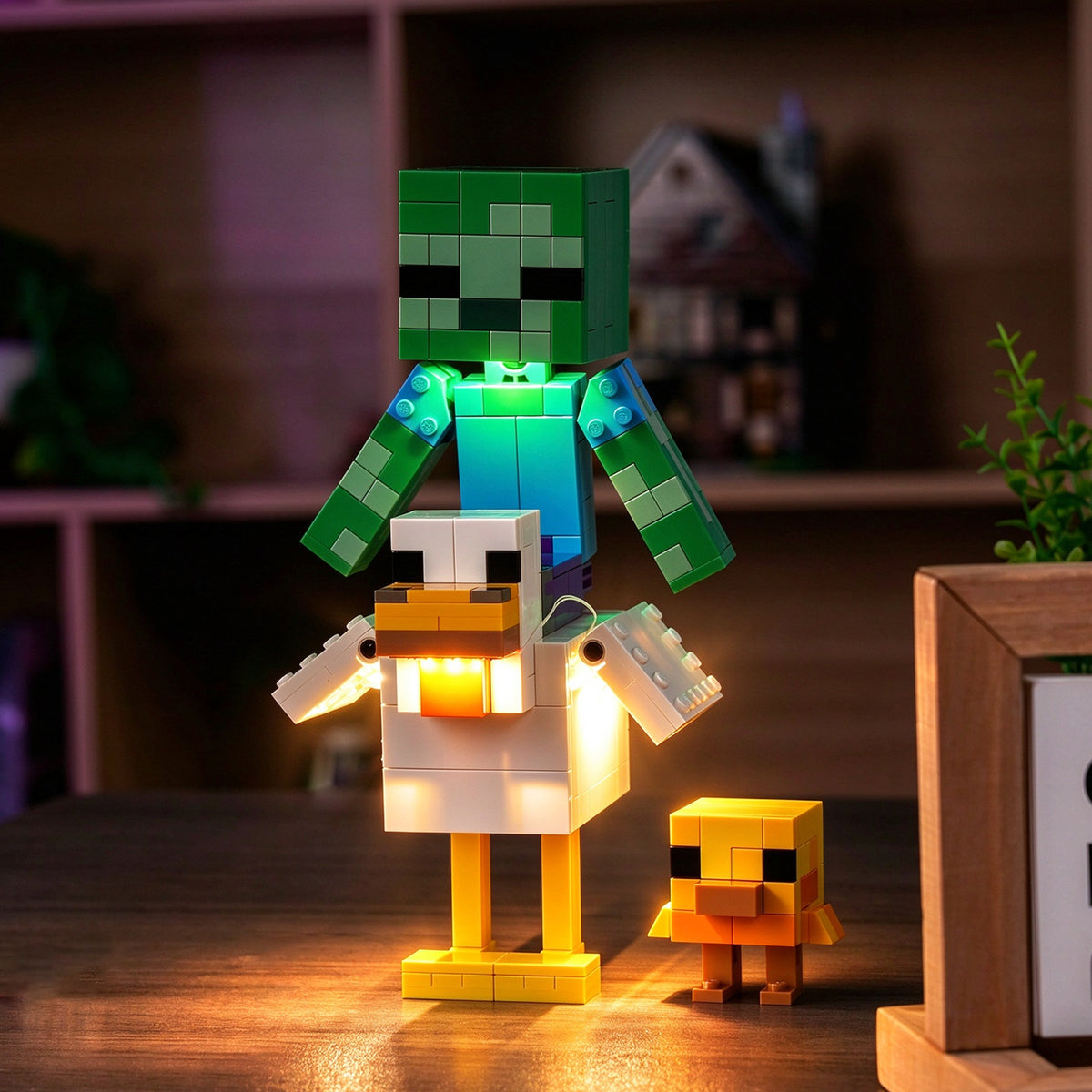BrickBling Light Kit for LEGO Minecraft Chicken Jockey 21582