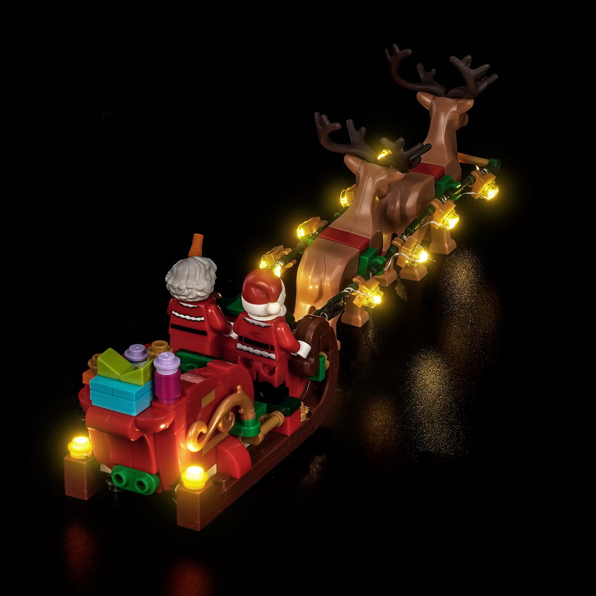 Kit d'éclairage BrickBling pour l'aventure du traîneau du Père Noël LEGO 40866