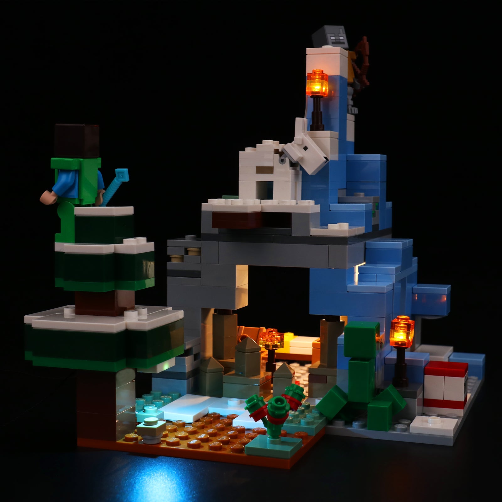 BrickBling Lichtset für LEGO The Frozen Peaks 21243