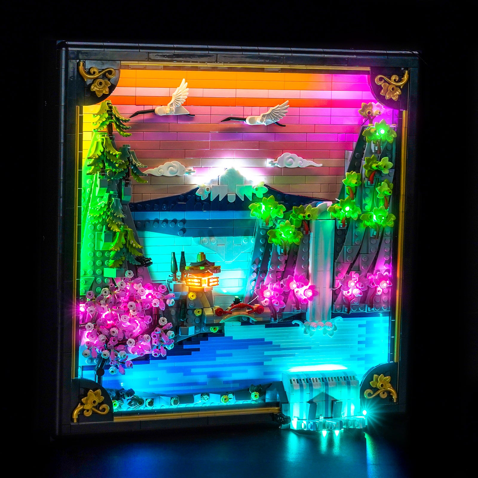 LED Light Kit for LEGO Art Japanese Cherry Blossom Landscape 31218