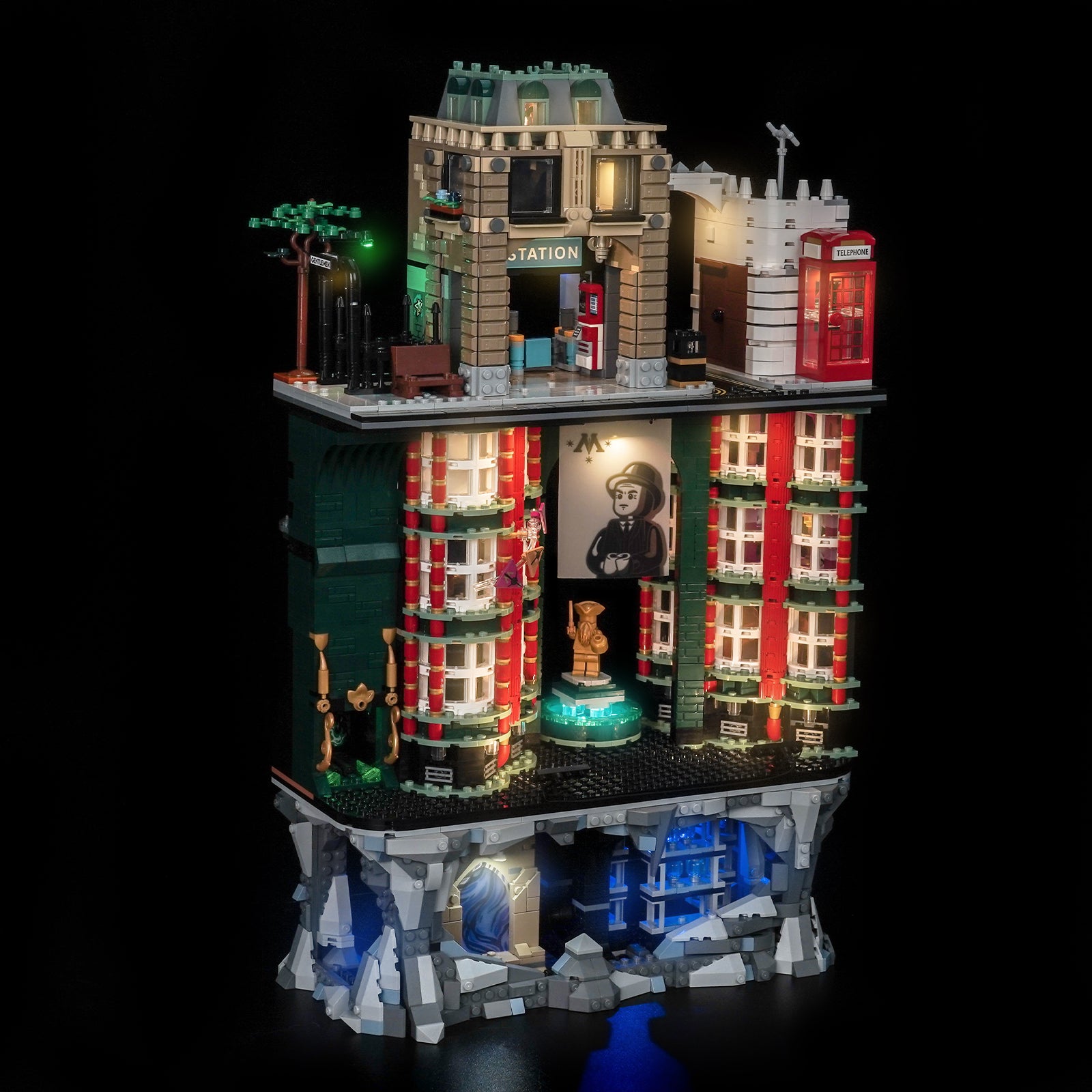 Kit d'éclairage BrickBling pour LEGO Harry Potter Le ministère de la Magie™ – Édition collector 76476