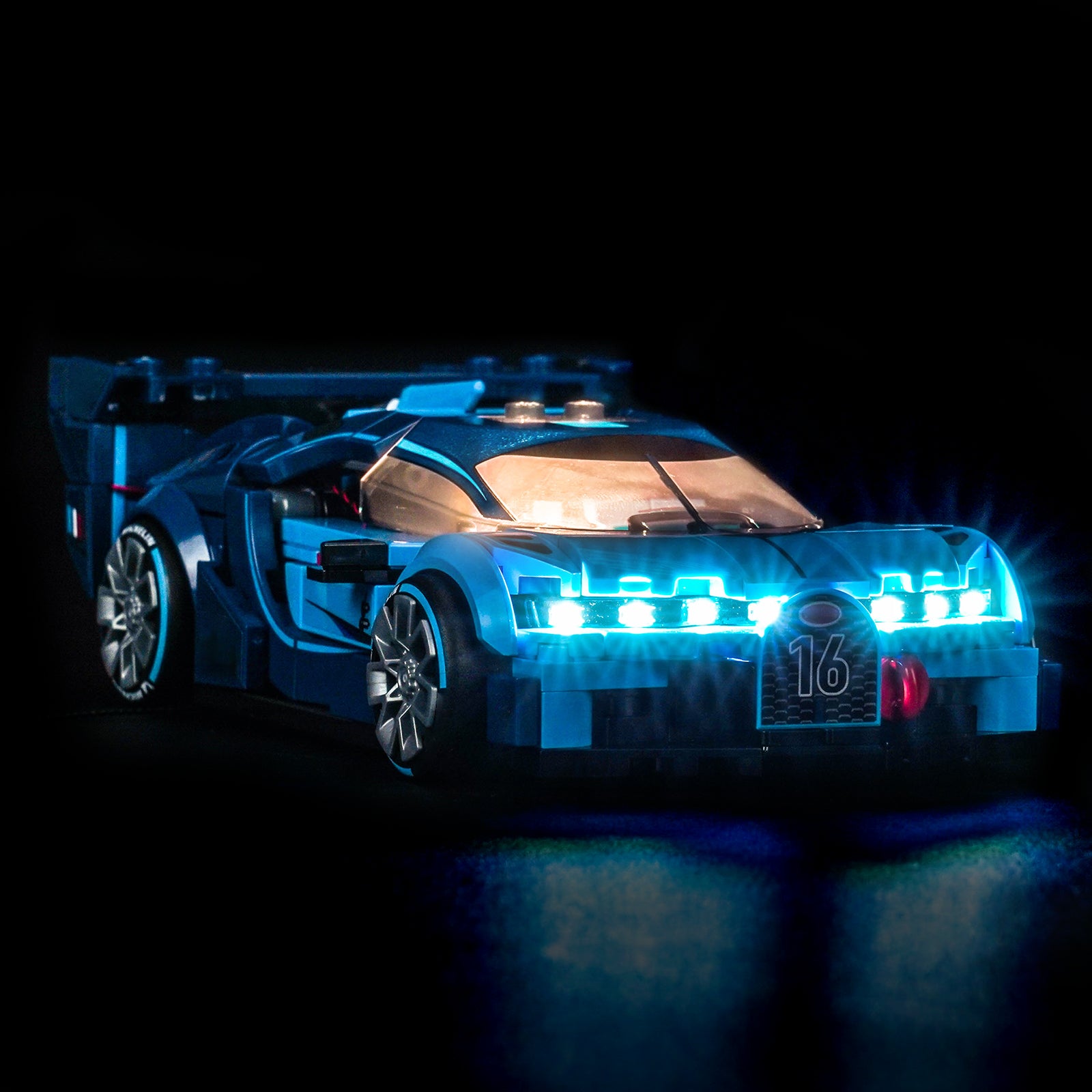 Kit d'éclairage BrickBling pour voiture de sport LEGO Speed Champions Bugatti Vision GT Hyper 77253