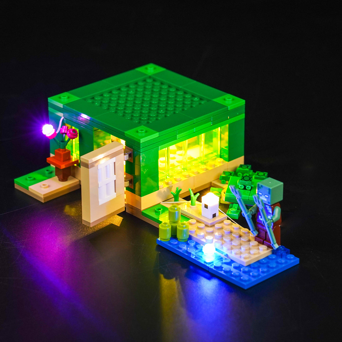 BrickBling Light Kit for LEGO Minecraft The Turtle Beach House 21254