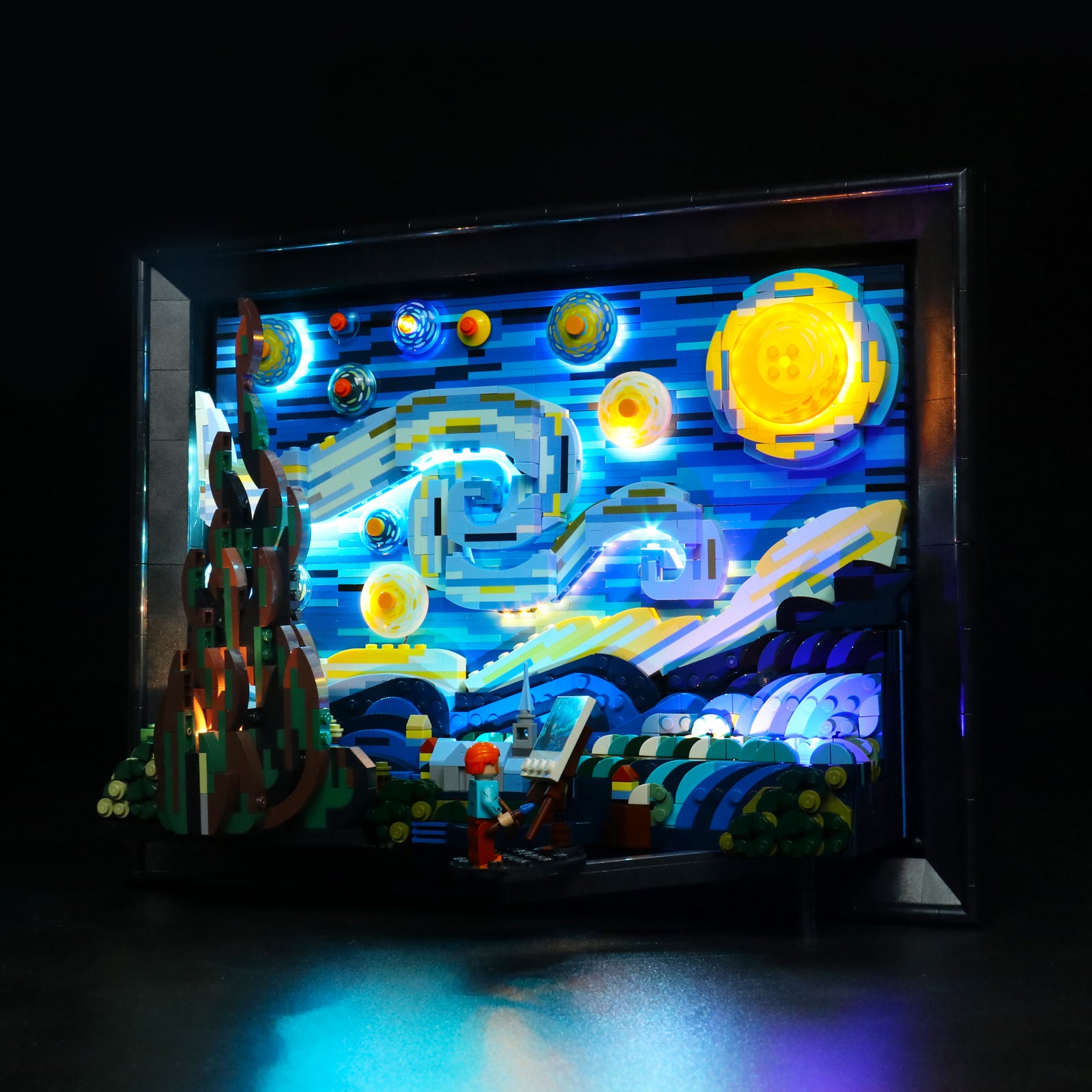 Kit d'éclairage BrickBling pour LEGO Vincent van Gogh - La nuit étoilée 21333 