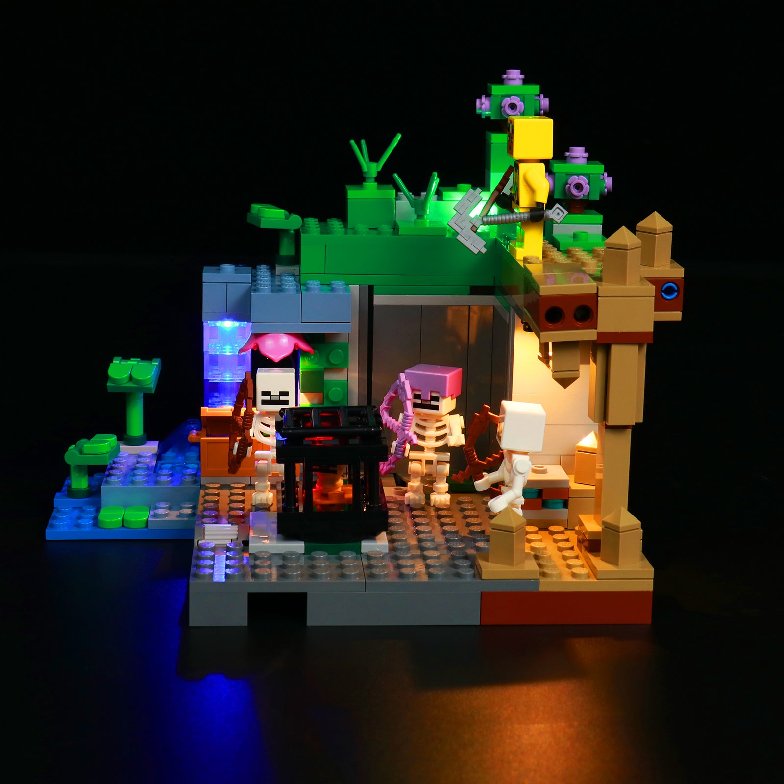 BrickBling Light Kit for LEGO Minecraft The Skeleton Dungeon 21189