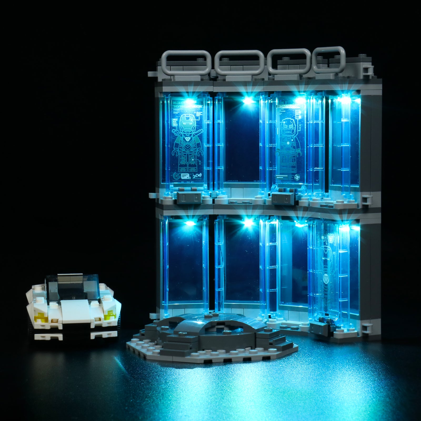 BrickBling Light Kit for LEGO Iron Man Armory 76216